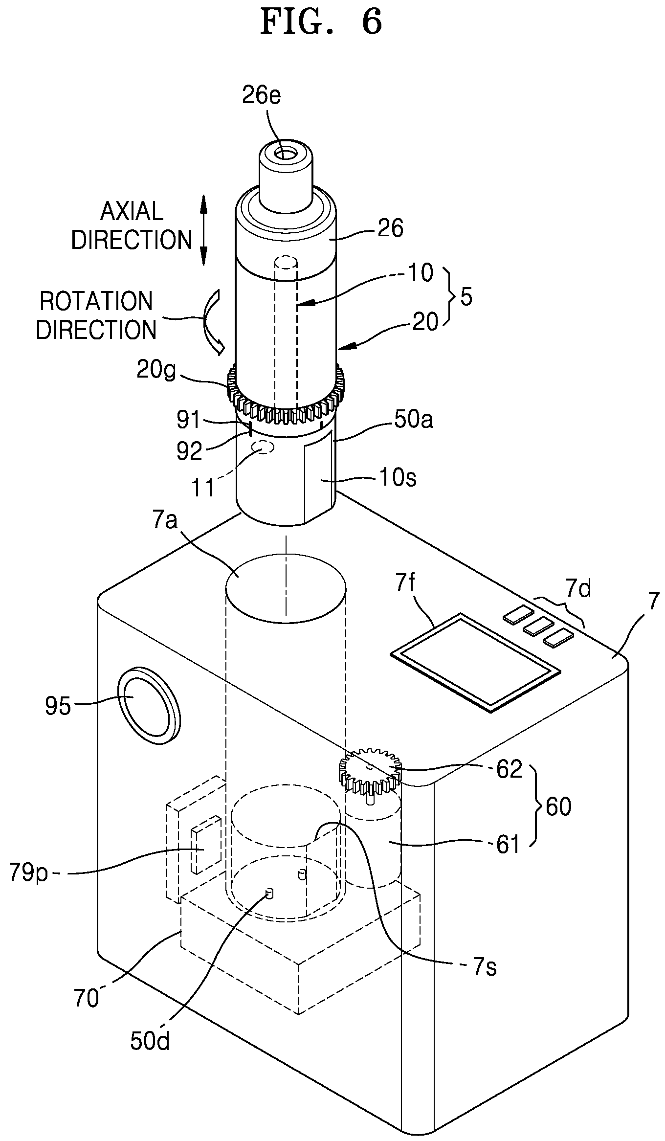 Patent US12137735 Figure 6 – Aerosol delivering device and aerosol generating device including the same