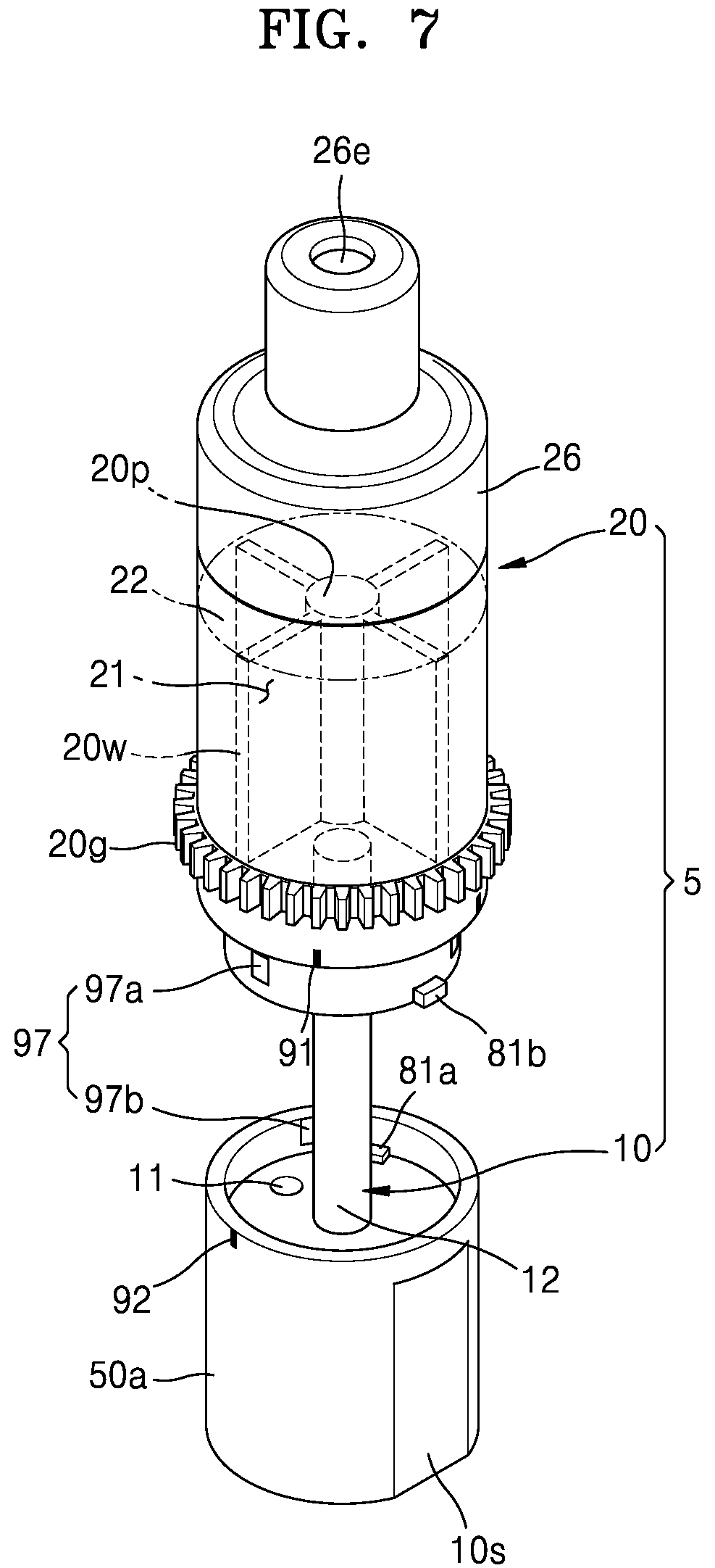 Patent US12137735 Figure 7 – Aerosol delivering device and aerosol generating device including the same