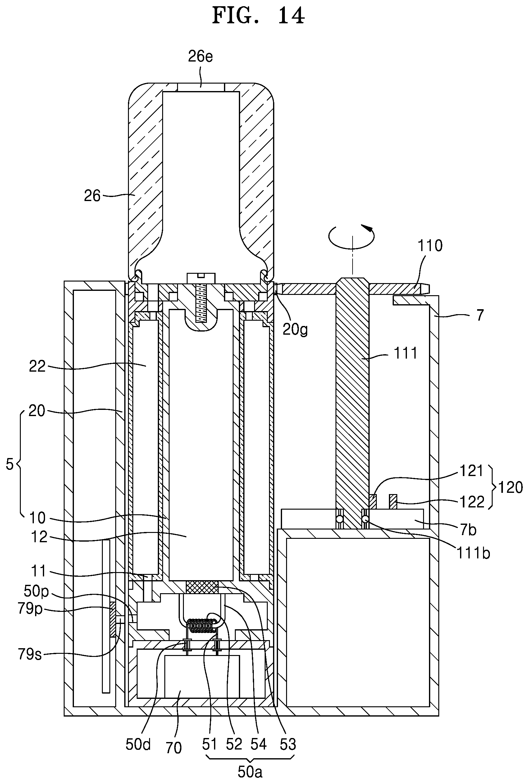Patent US12137735 Figure 14 – Aerosol delivering device and aerosol generating device including the same