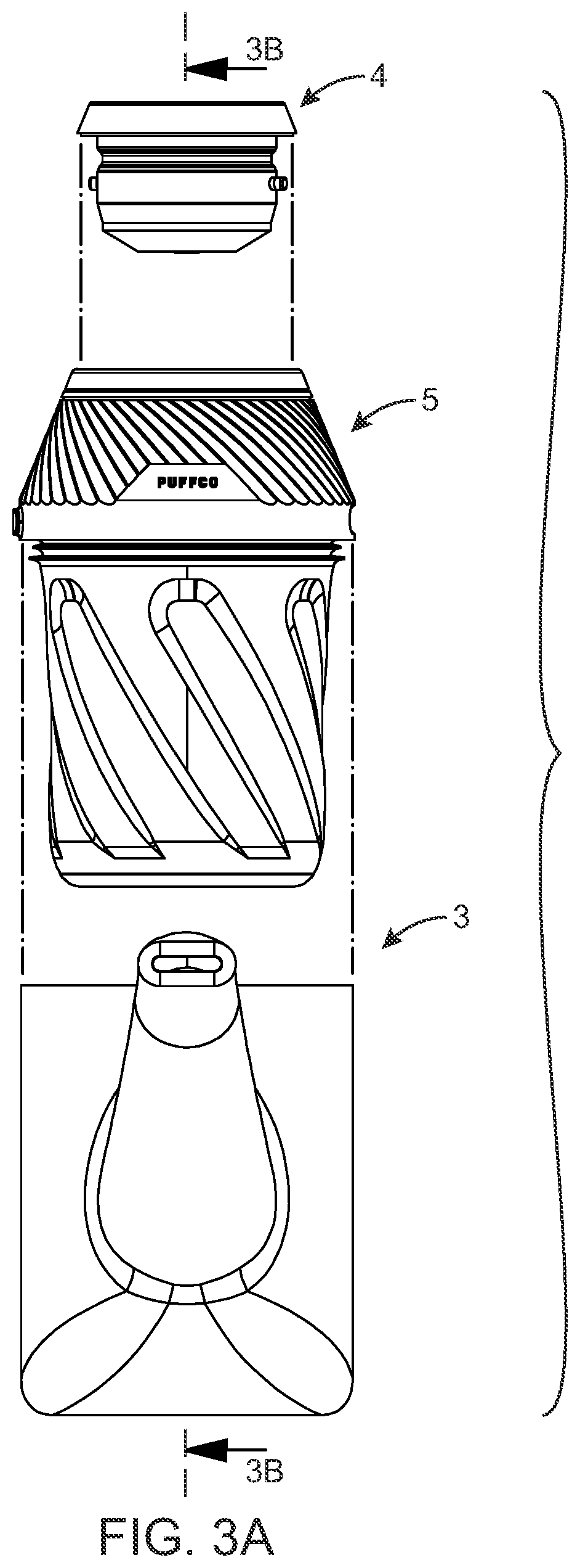 Patent US12137742 Figure 3 – Portable vaporization module, device, container, and methods
