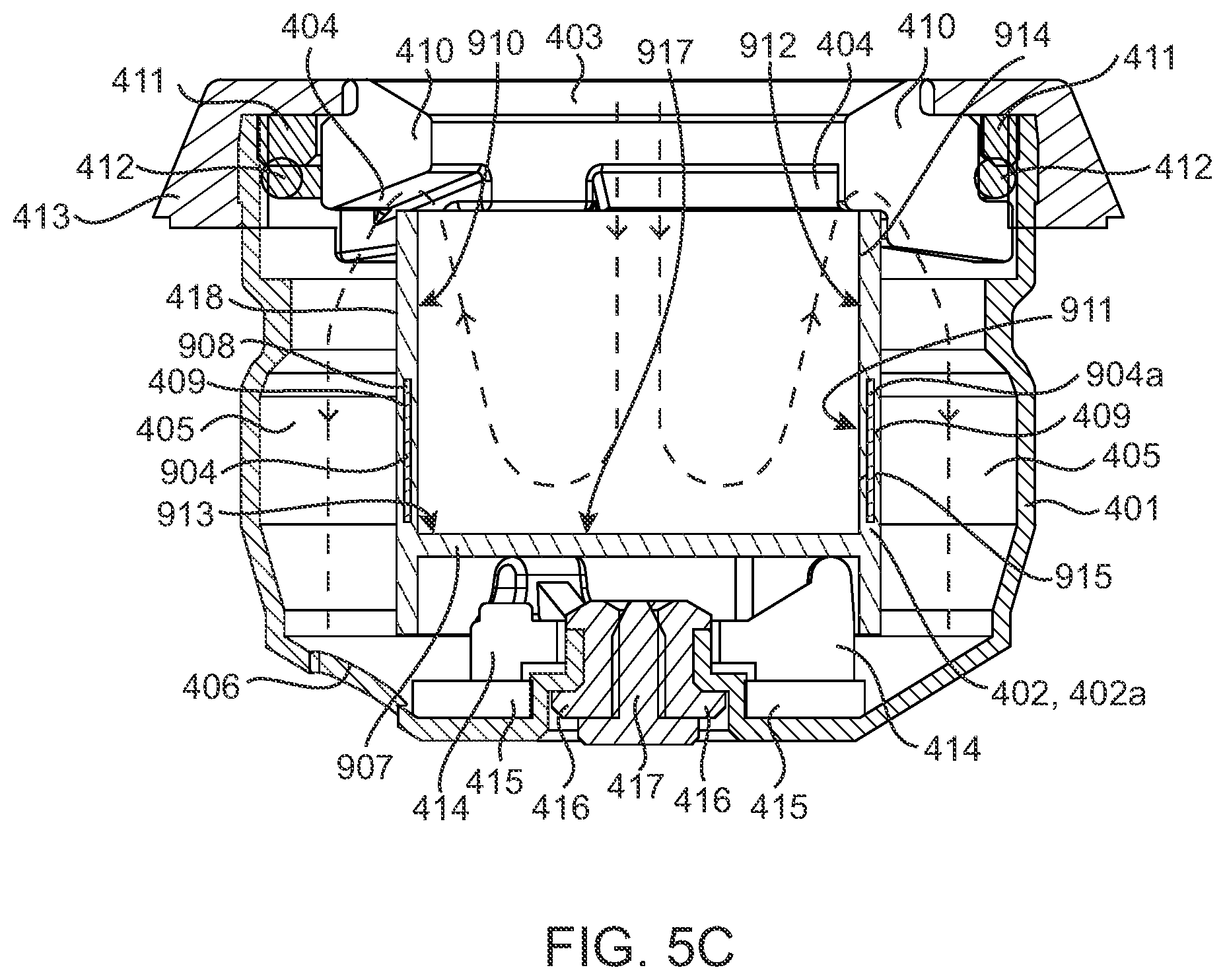 Patent US12137742 Figure 8 – Portable vaporization module, device, container, and methods