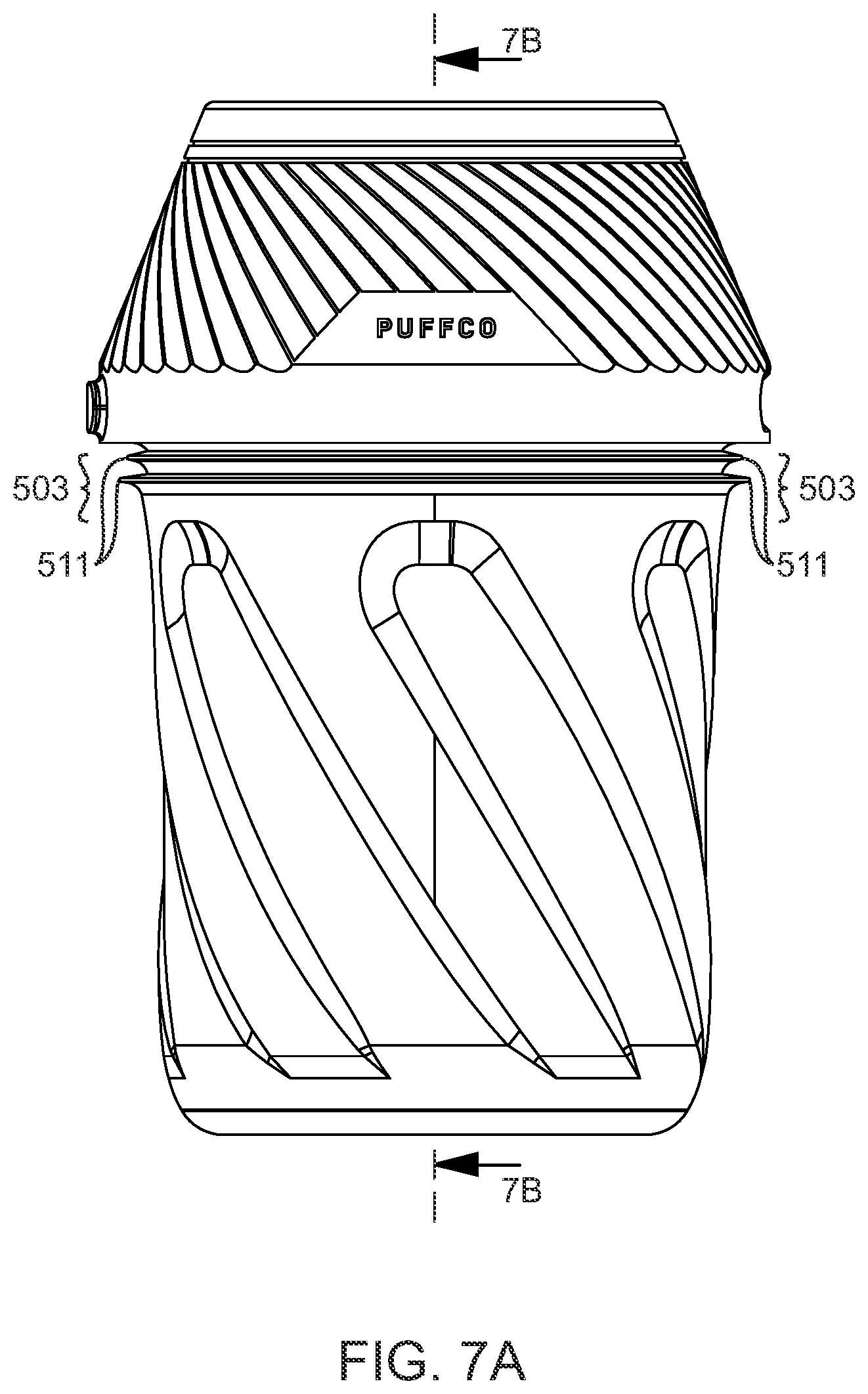 Patent US12137742 Figure 11 – Portable vaporization module, device, container, and methods