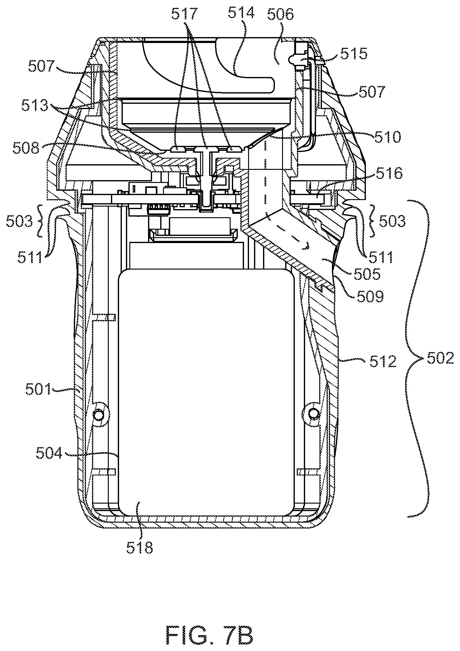 Patent US12137742 Figure 12 – Portable vaporization module, device, container, and methods