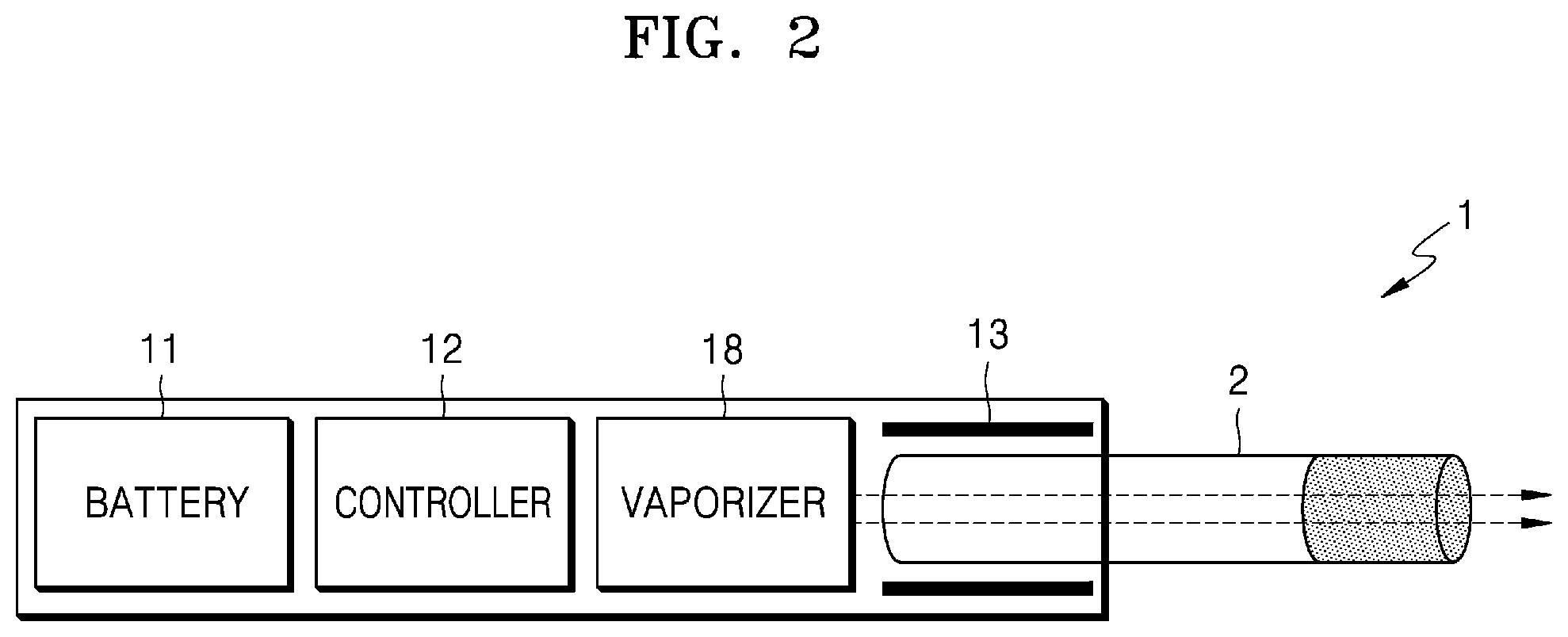 Patent US12137743 Figure 2 – Aerosol generating apparatus using induction heating method and aerosol generating method using induction heating method