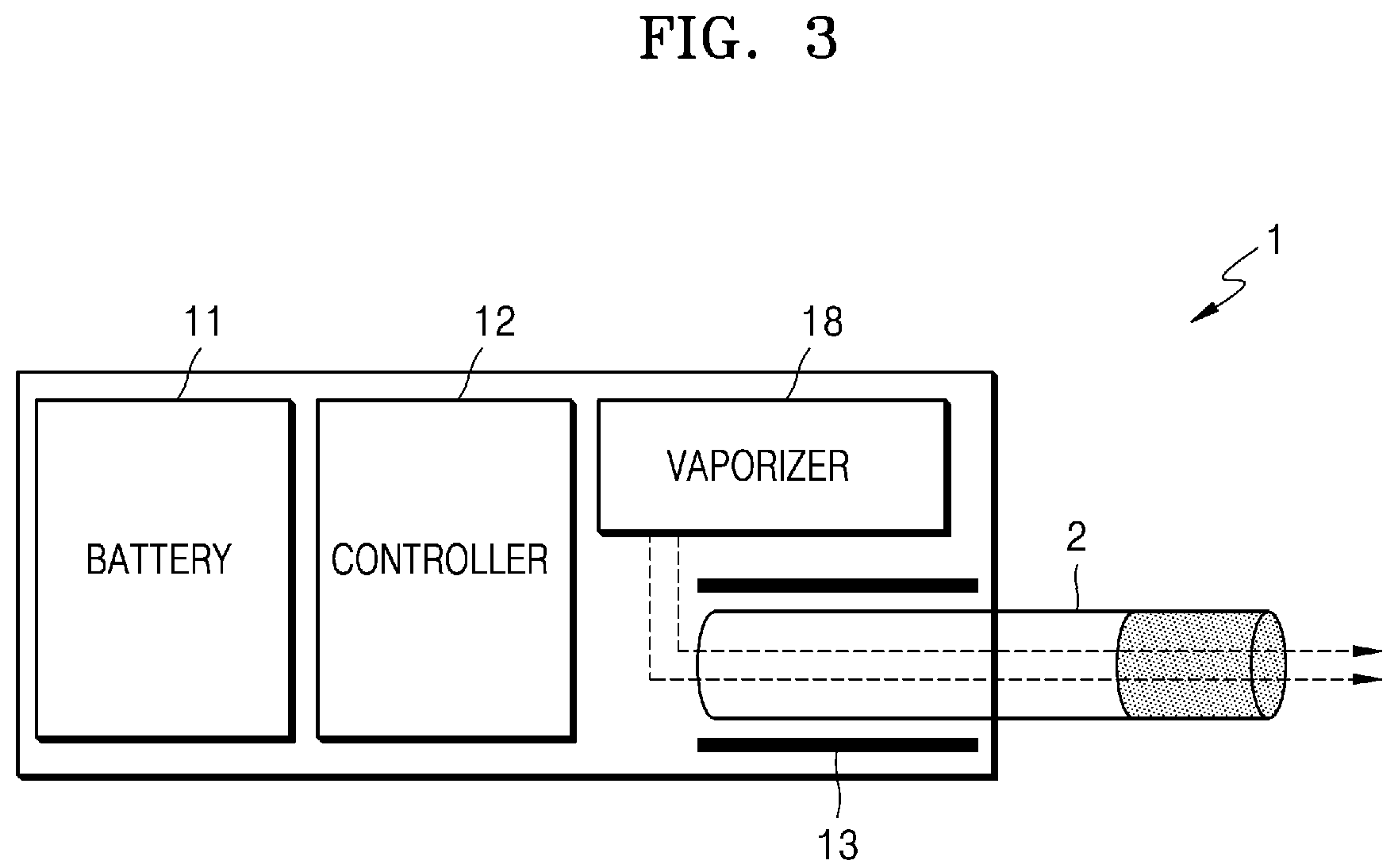Patent US12137743 Figure 3 – Aerosol generating apparatus using induction heating method and aerosol generating method using induction heating method