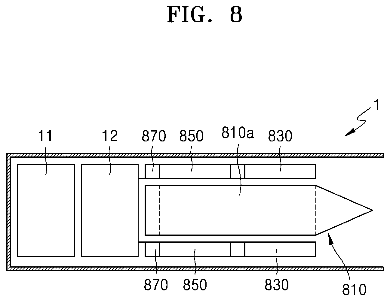 Patent US12137743 Figure 8 – Aerosol generating apparatus using induction heating method and aerosol generating method using induction heating method
