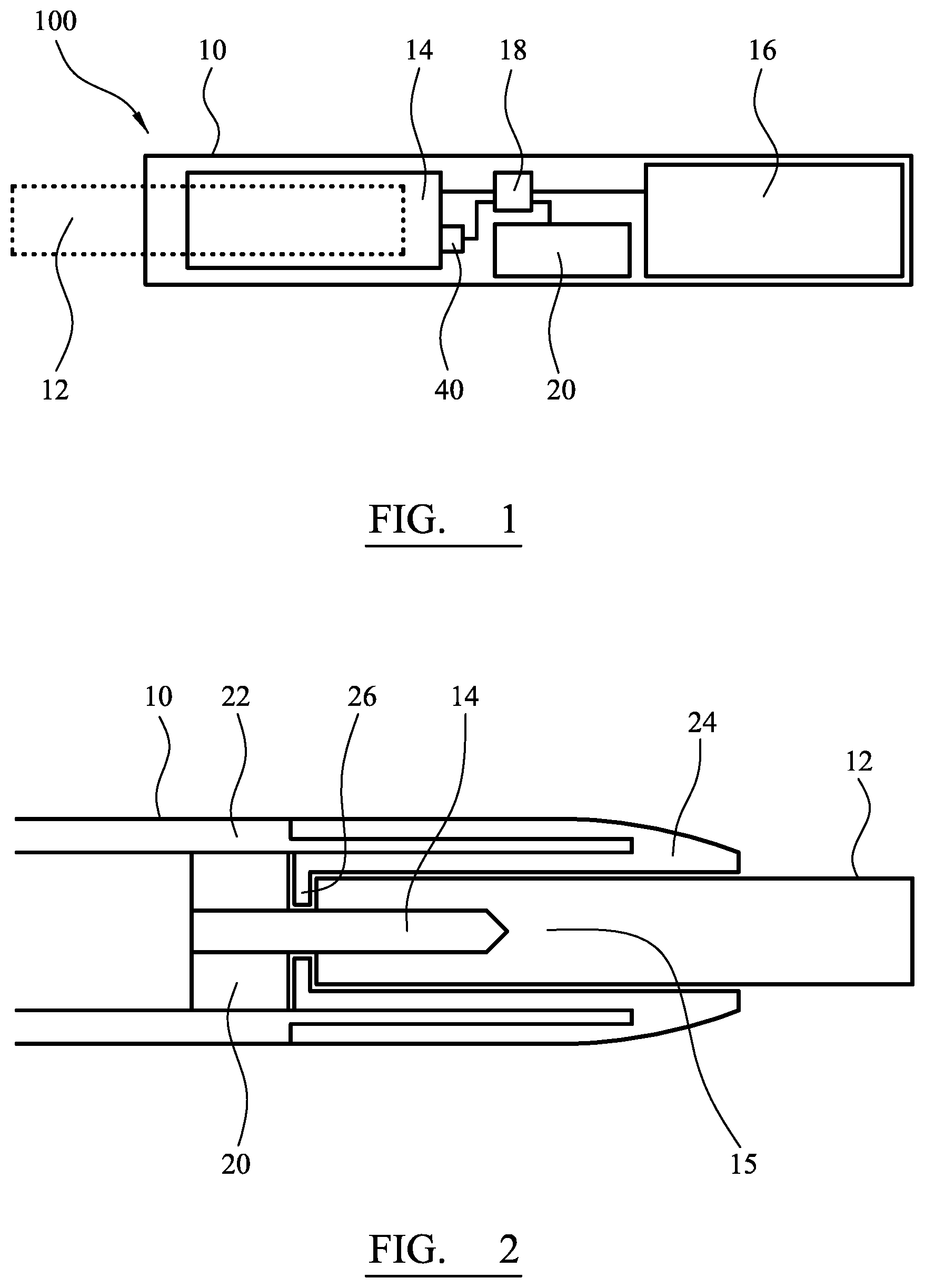 Patent US12137747 Figure 1 – Electrically operated smoking device including a compact system for identifying smoking articles in the device