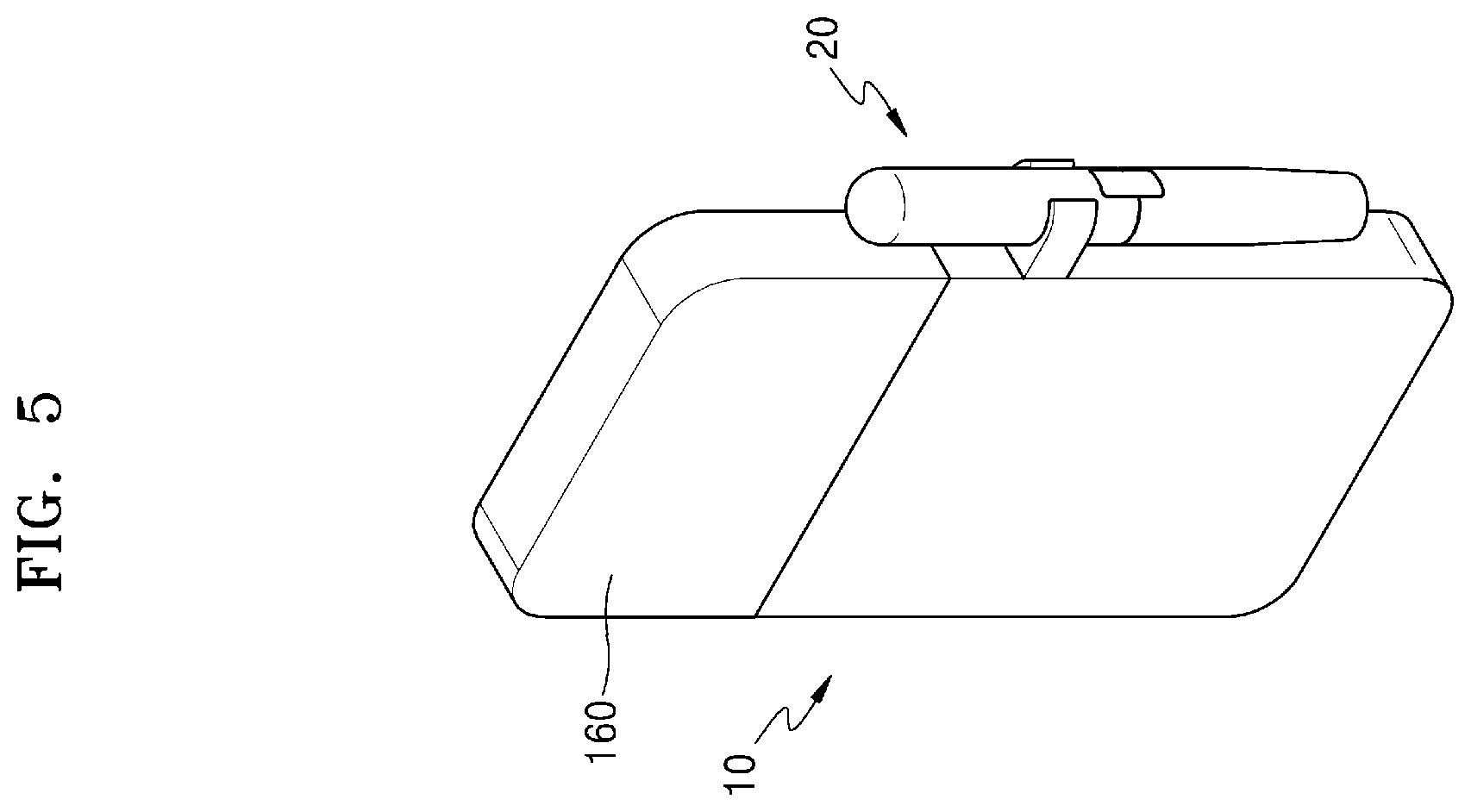 Patent US12137750 Figure 7 – Aerosol generating system including a cradle and a holder, and a cradle thereof
