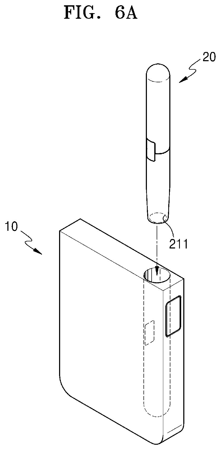 Patent US12137750 Figure 8 – Aerosol generating system including a cradle and a holder, and a cradle thereof