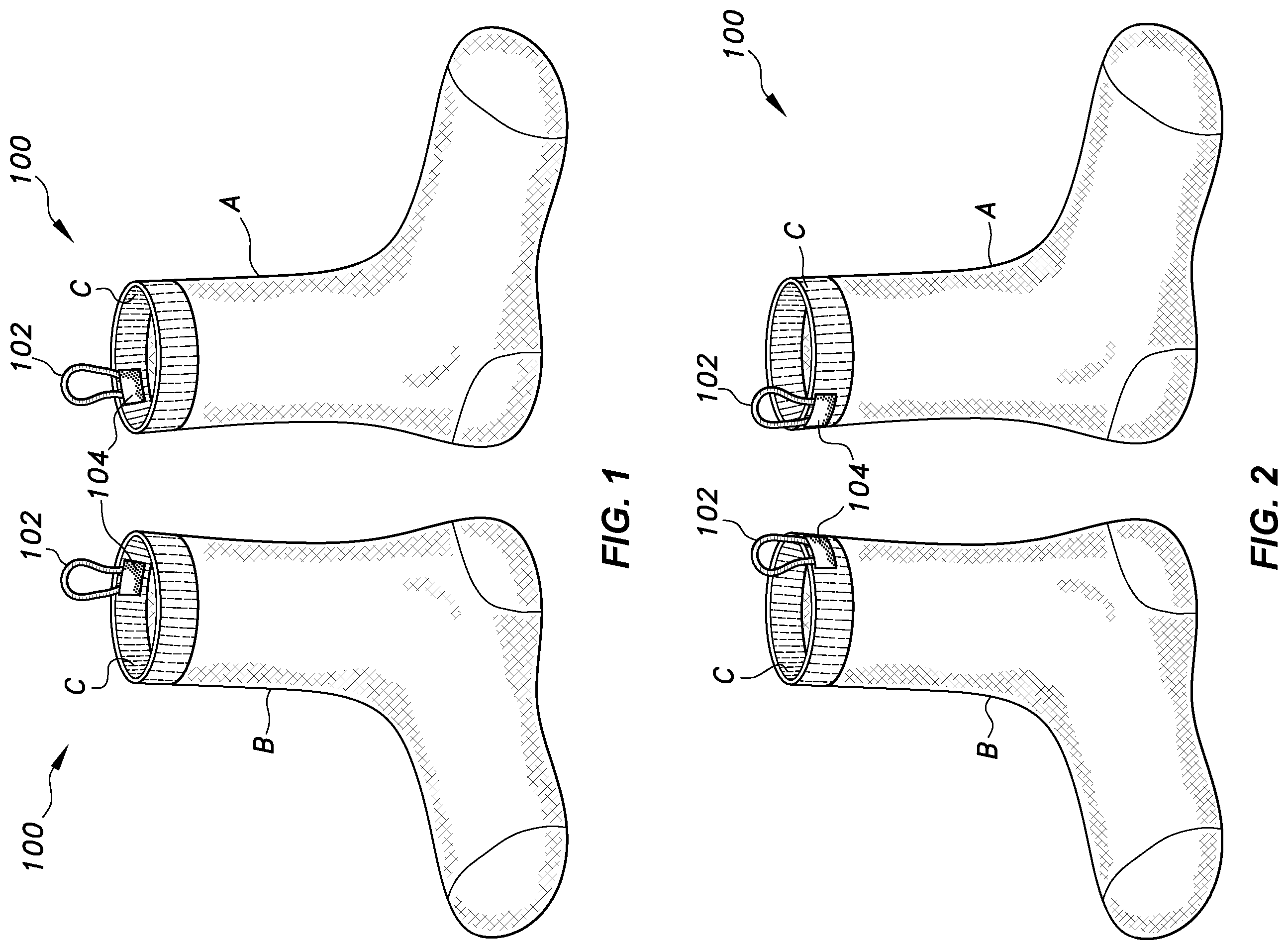 Patent US12137752 Figure 1 – Sock pairing system