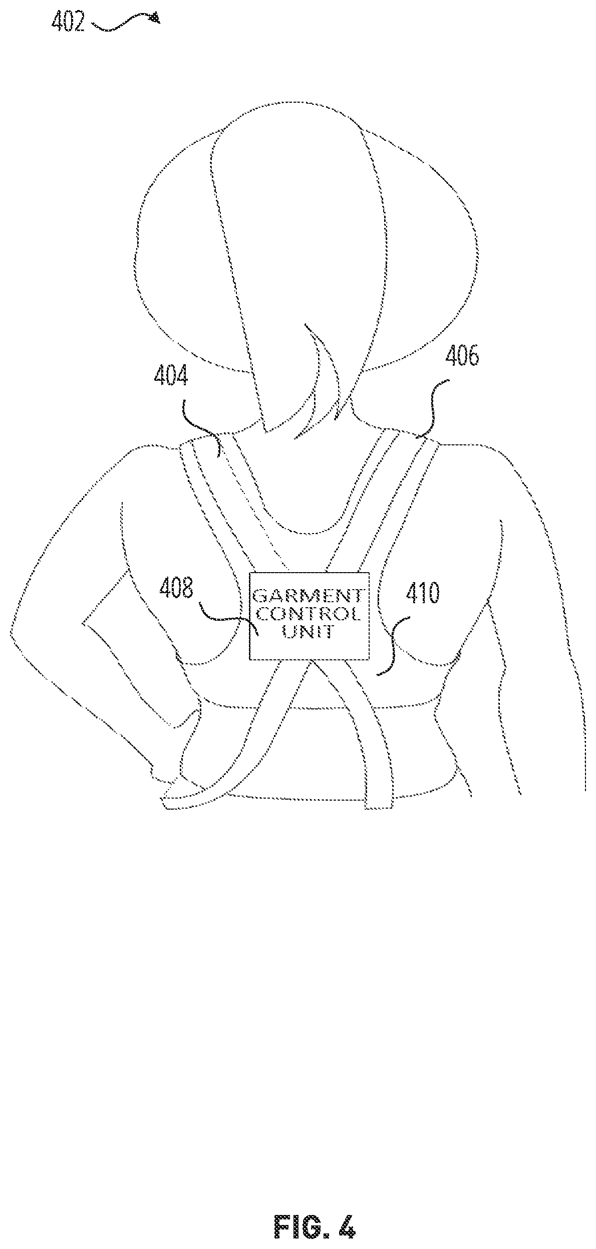 Patent US12137755 Figure 3 – Adaptive apparel with support control system