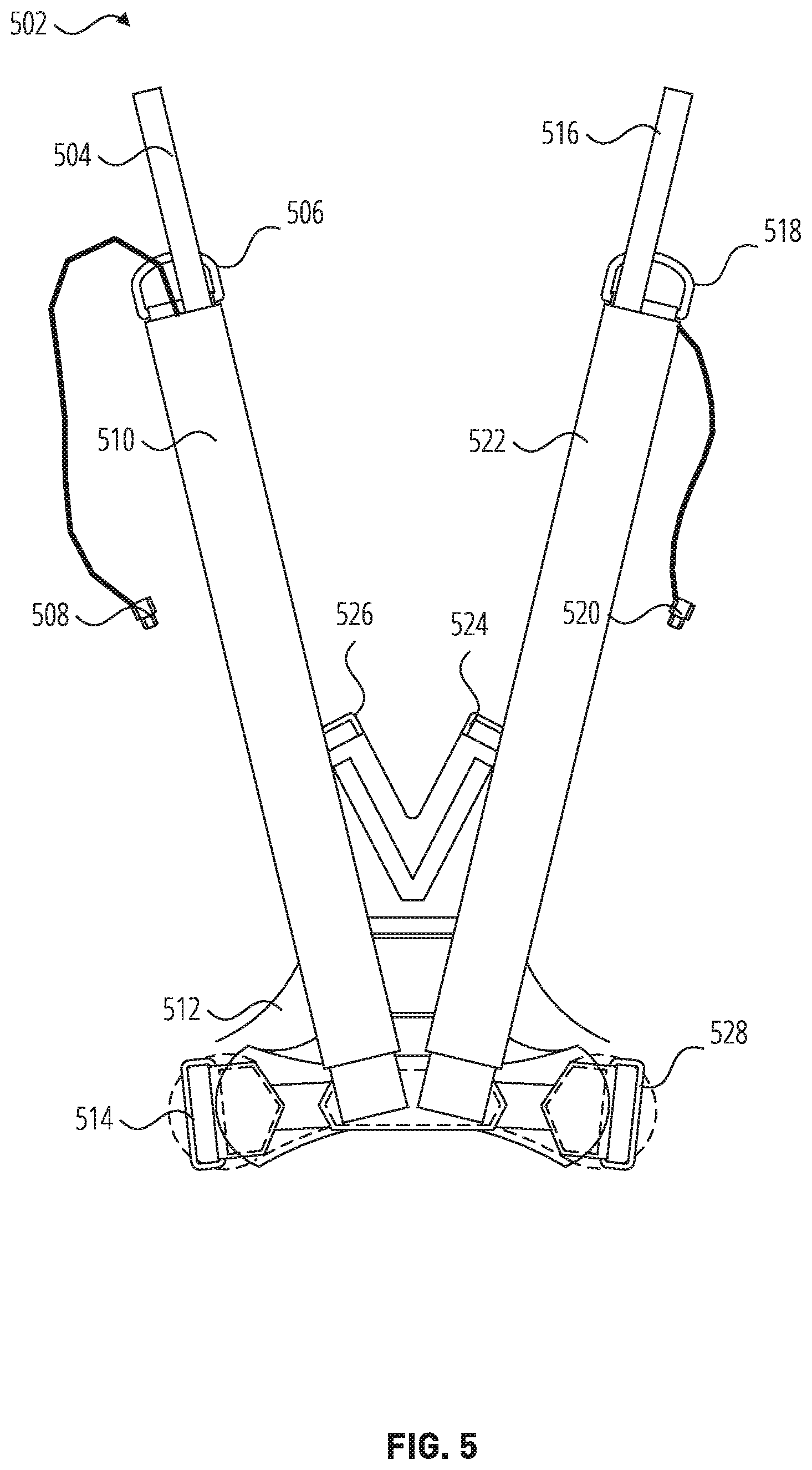 Patent US12137755 Figure 4 – Adaptive apparel with support control system