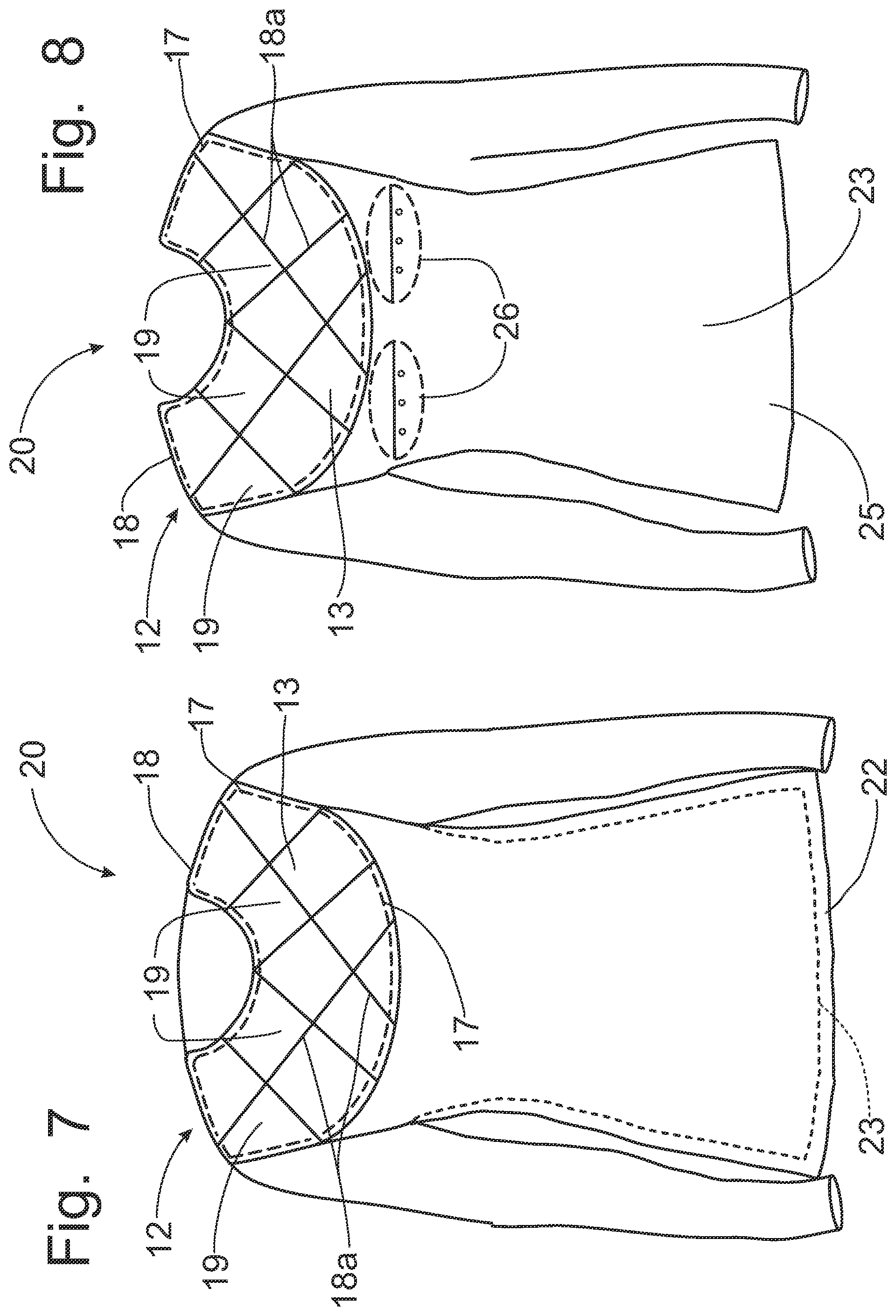 Patent US12137757 Figure 4 – Shirt with padded upper torso