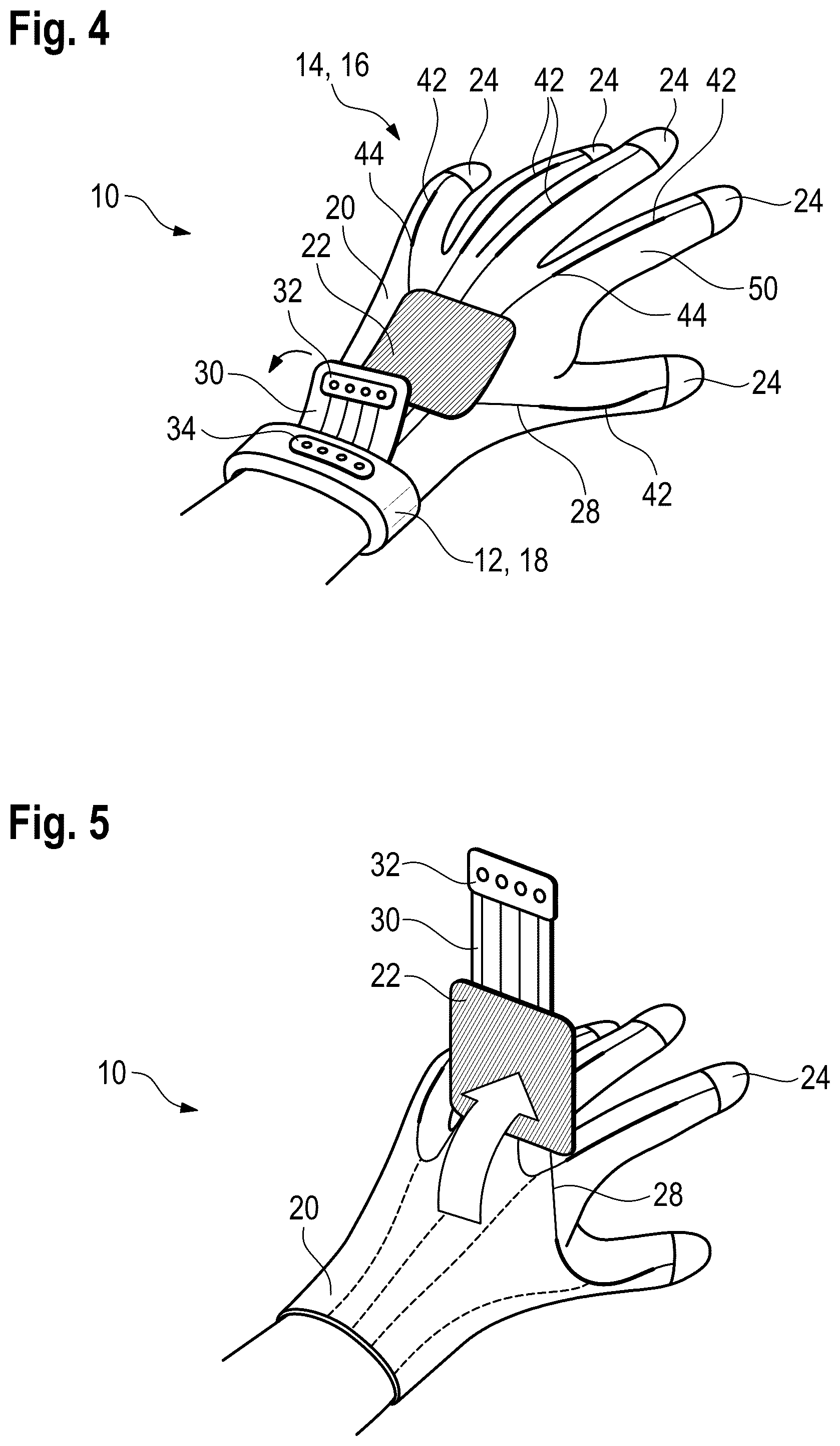Patent US12137759 Figure 3 – Hand-worn workwear unit for scanning barcodes