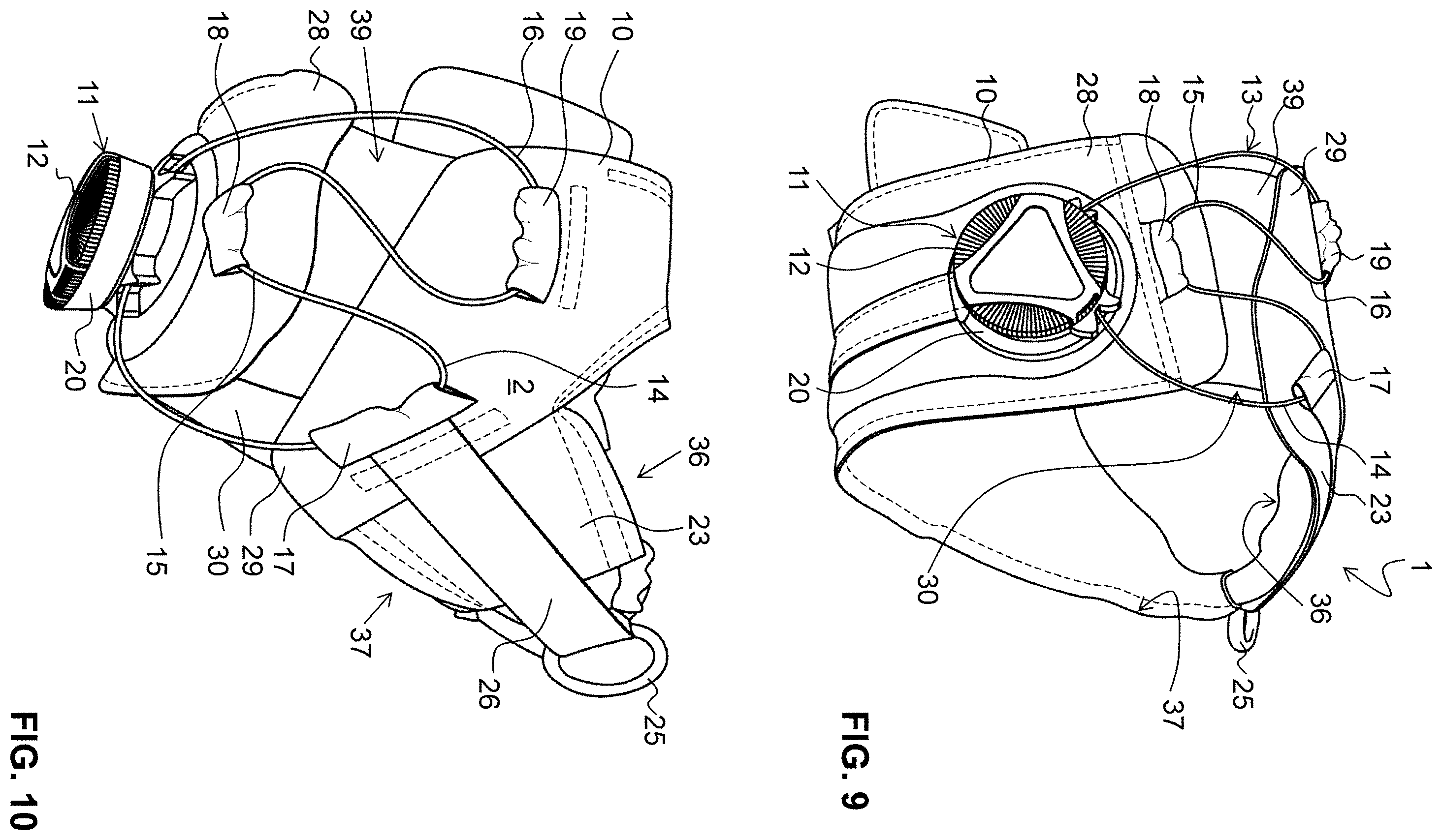 Patent US12137760 Figure 9 – Glove with lacing system
