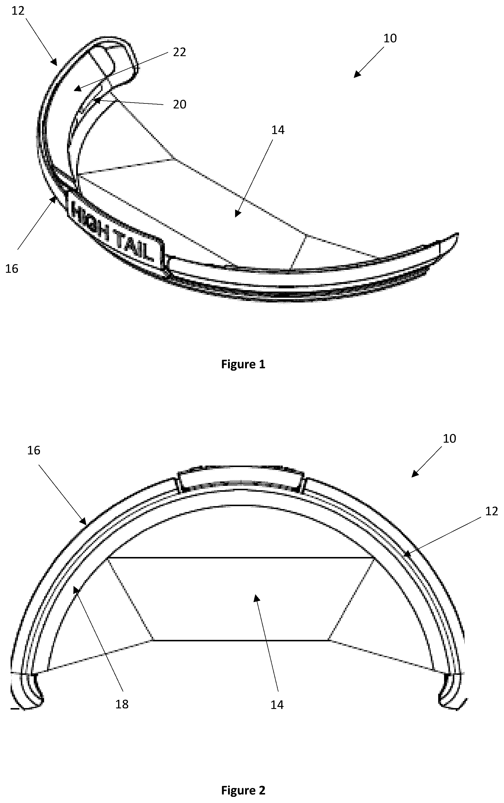 Patent US12137763 Figure 1 – Hair retainer for a helmet