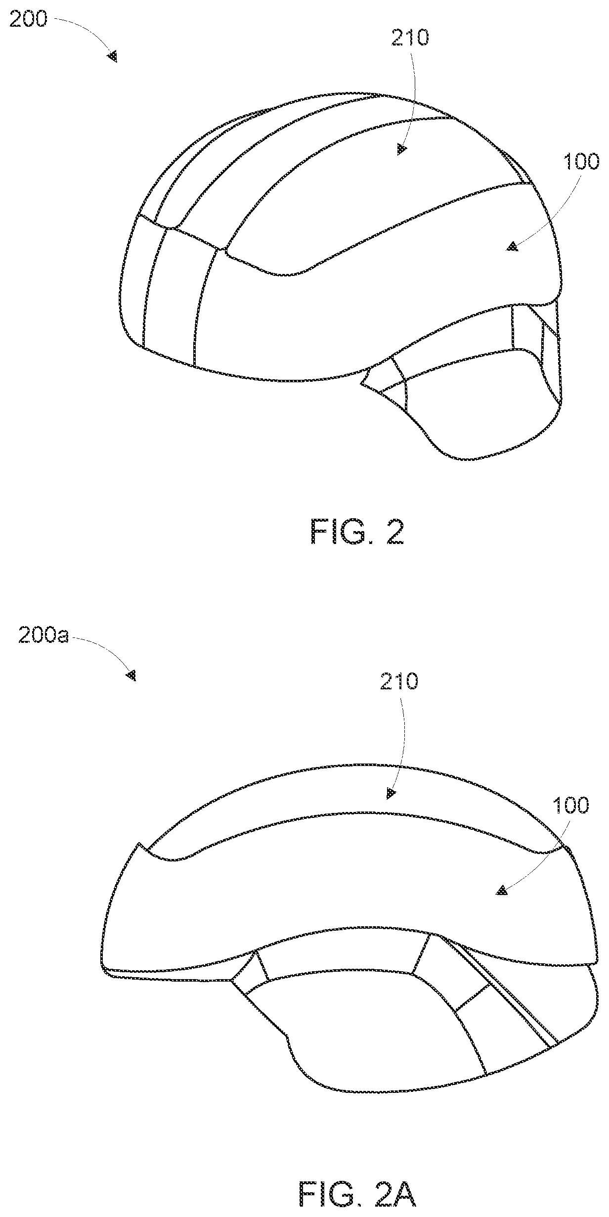 Patent US12137764 Figure 3 – Protective band for ballistic helmets