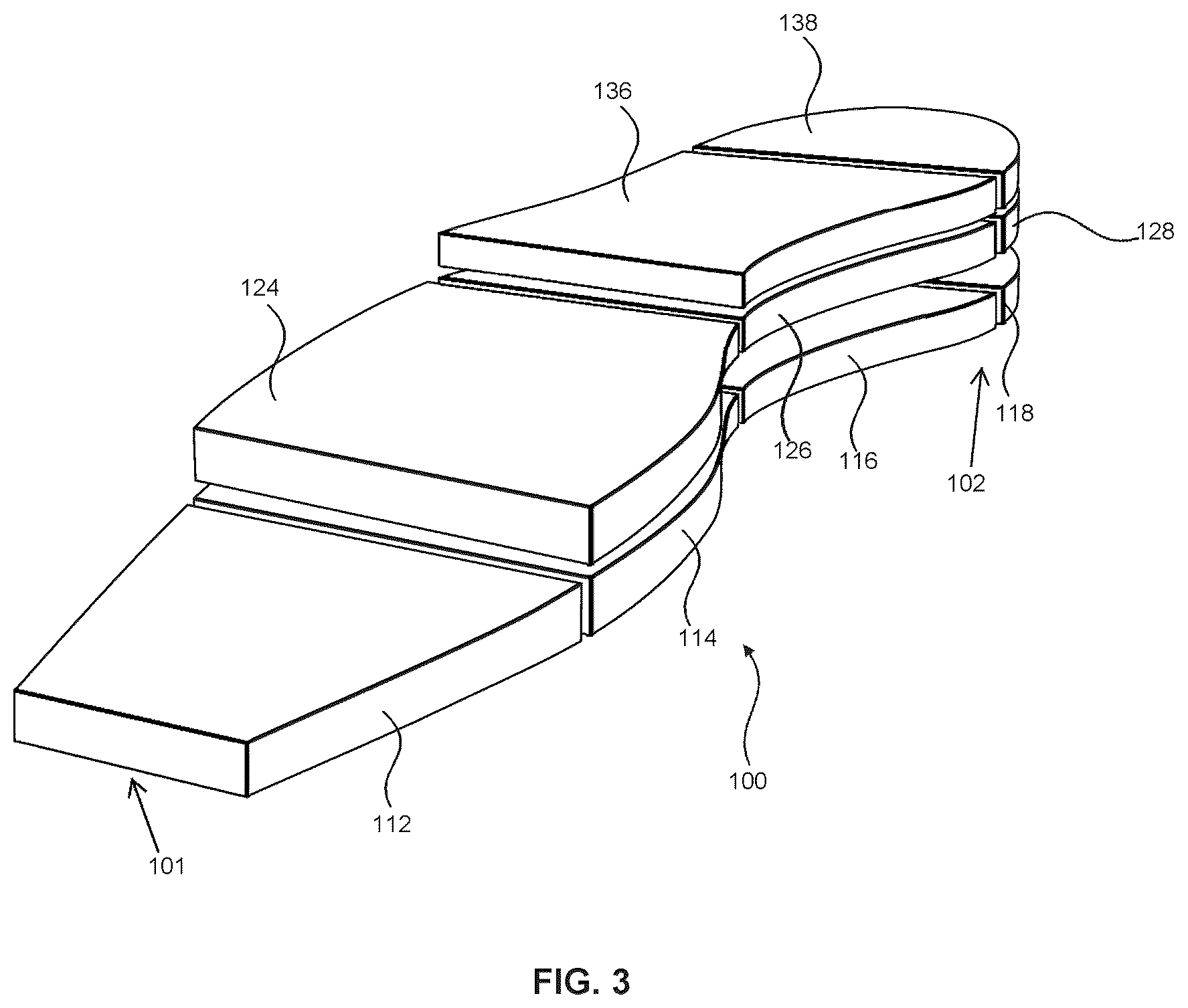 Patent US12137767 Figure 3 – Layered foam sole for an article of footwear
