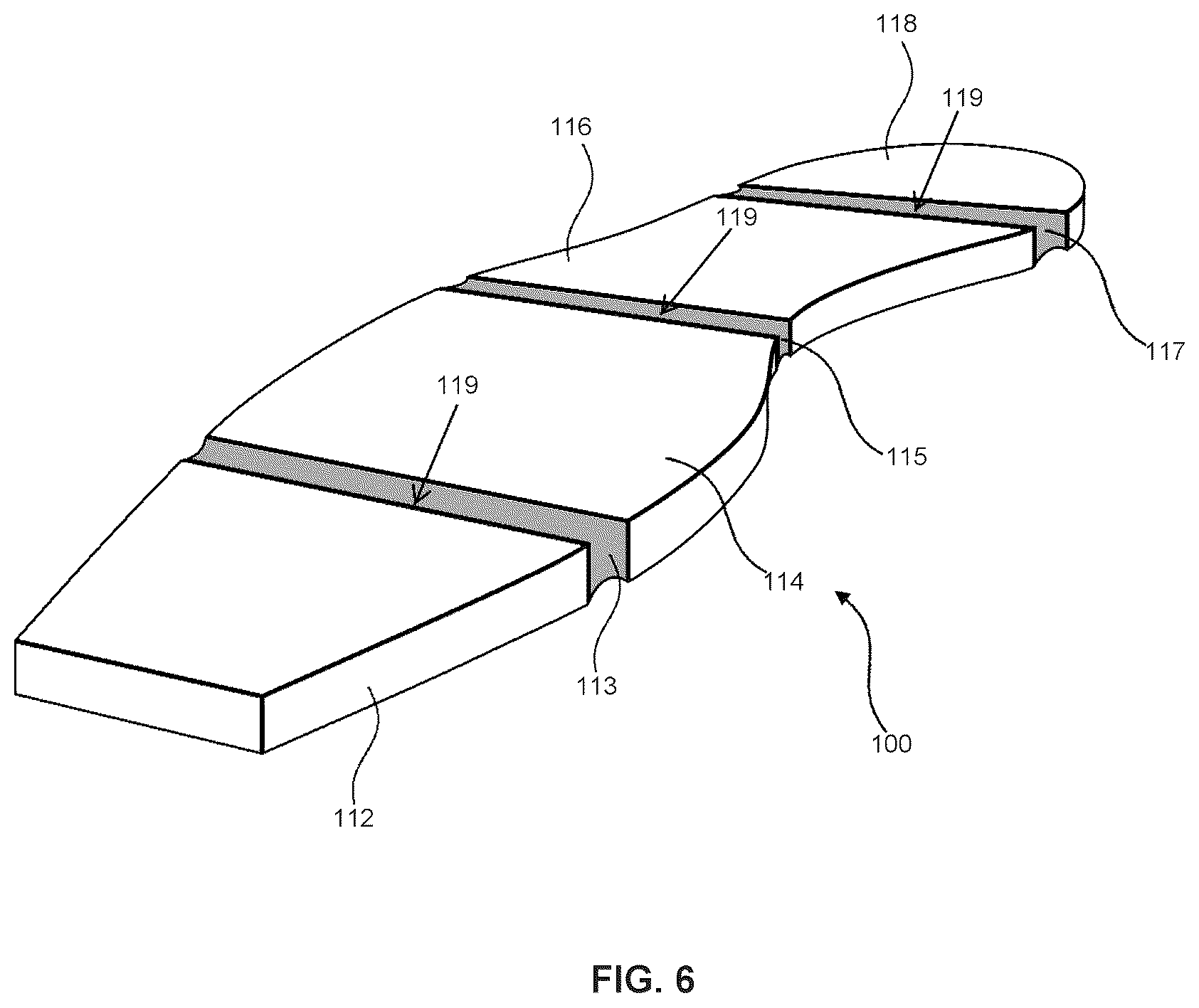 Patent US12137767 Figure 6 – Layered foam sole for an article of footwear