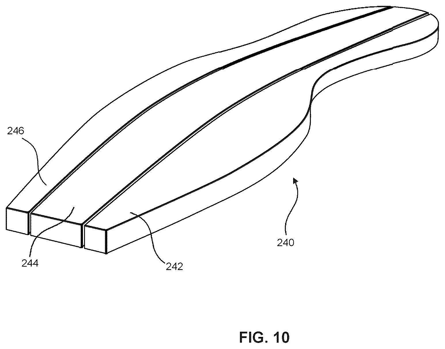 Patent US12137767 Figure 10 – Layered foam sole for an article of footwear