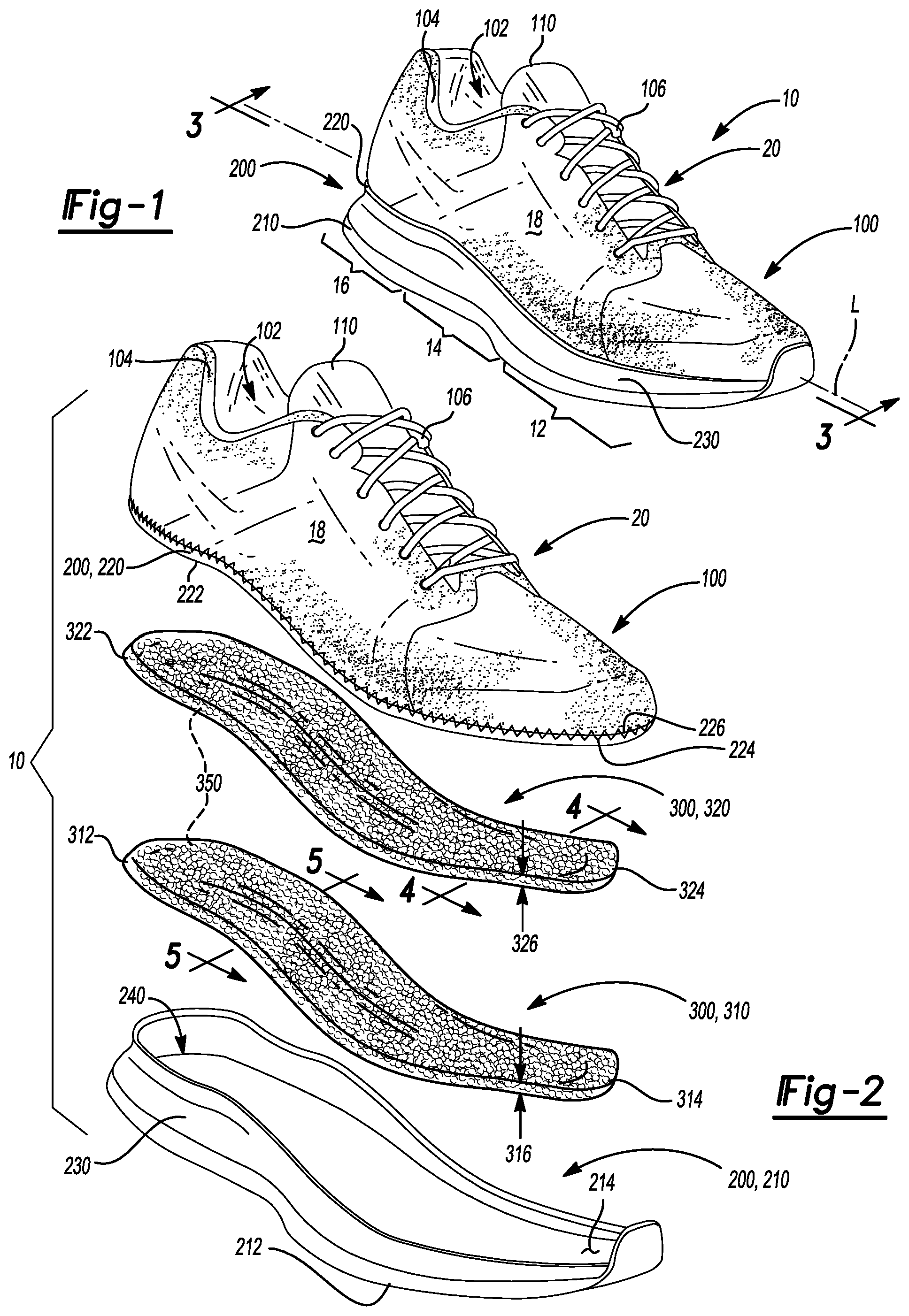 Patent US12137768 Figure 1 – Particulate foam stacked casings