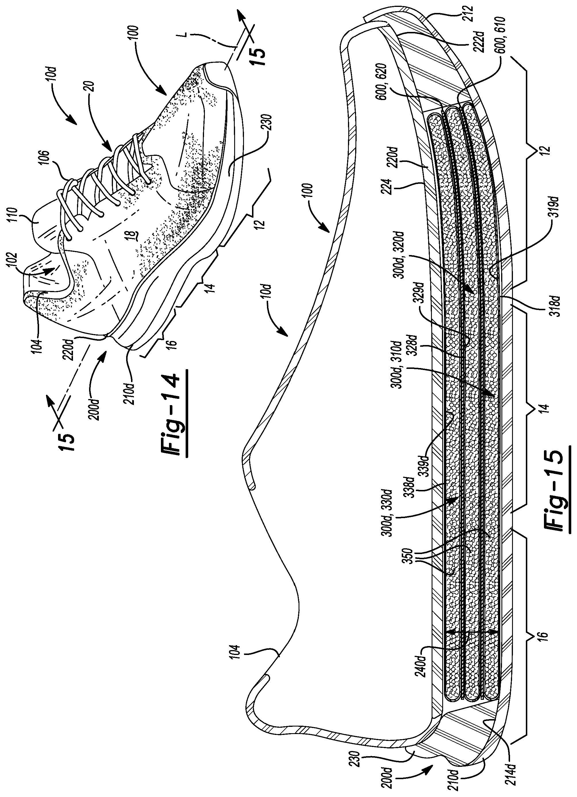 Patent US12137768 Figure 8 – Particulate foam stacked casings