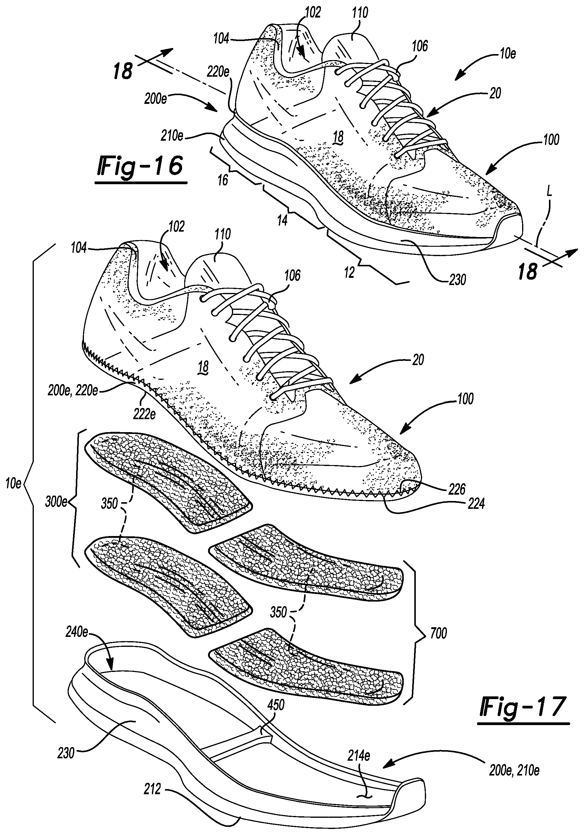 Patent US12137768 Figure 9 – Particulate foam stacked casings