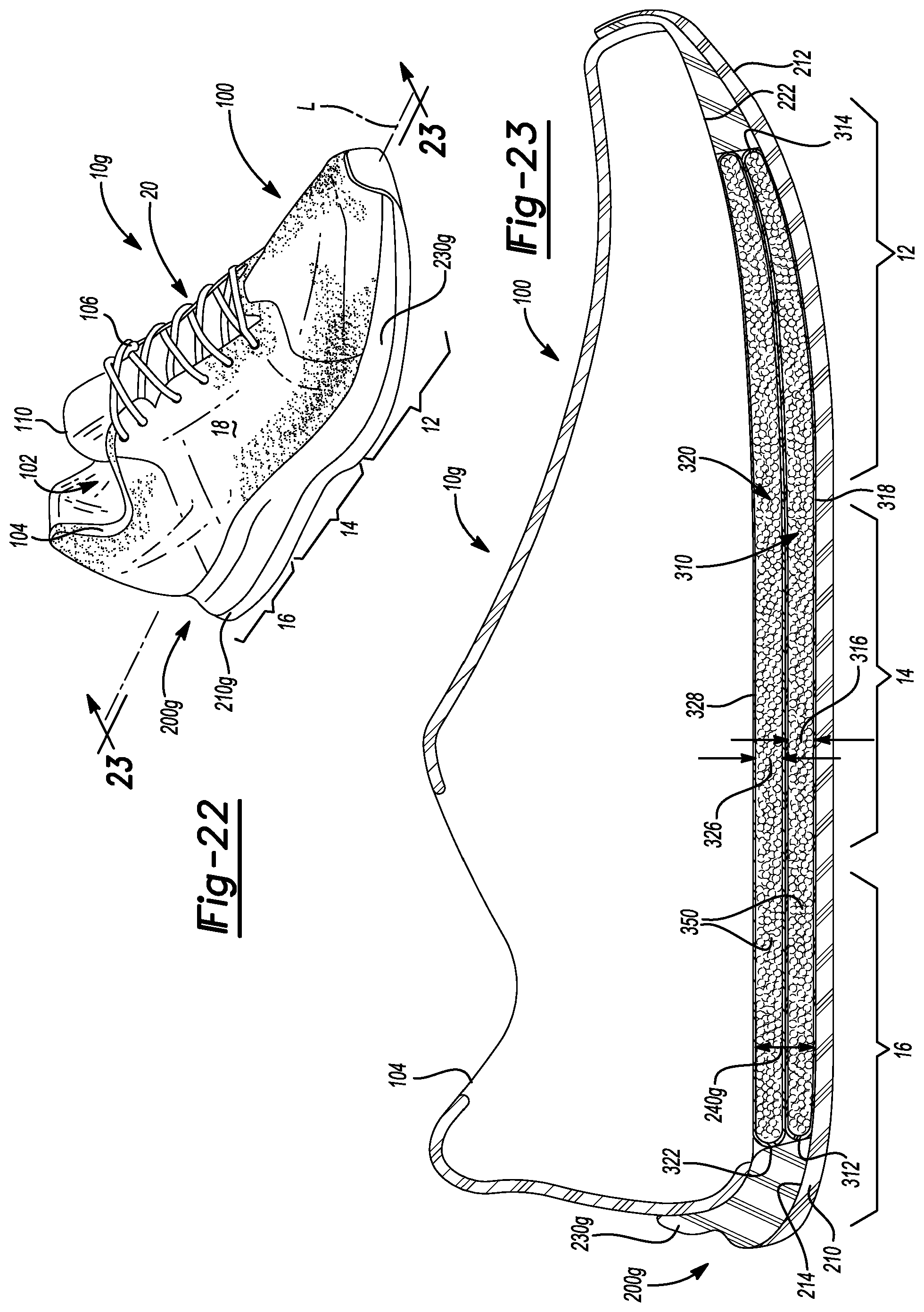 Patent US12137768 Figure 13 – Particulate foam stacked casings