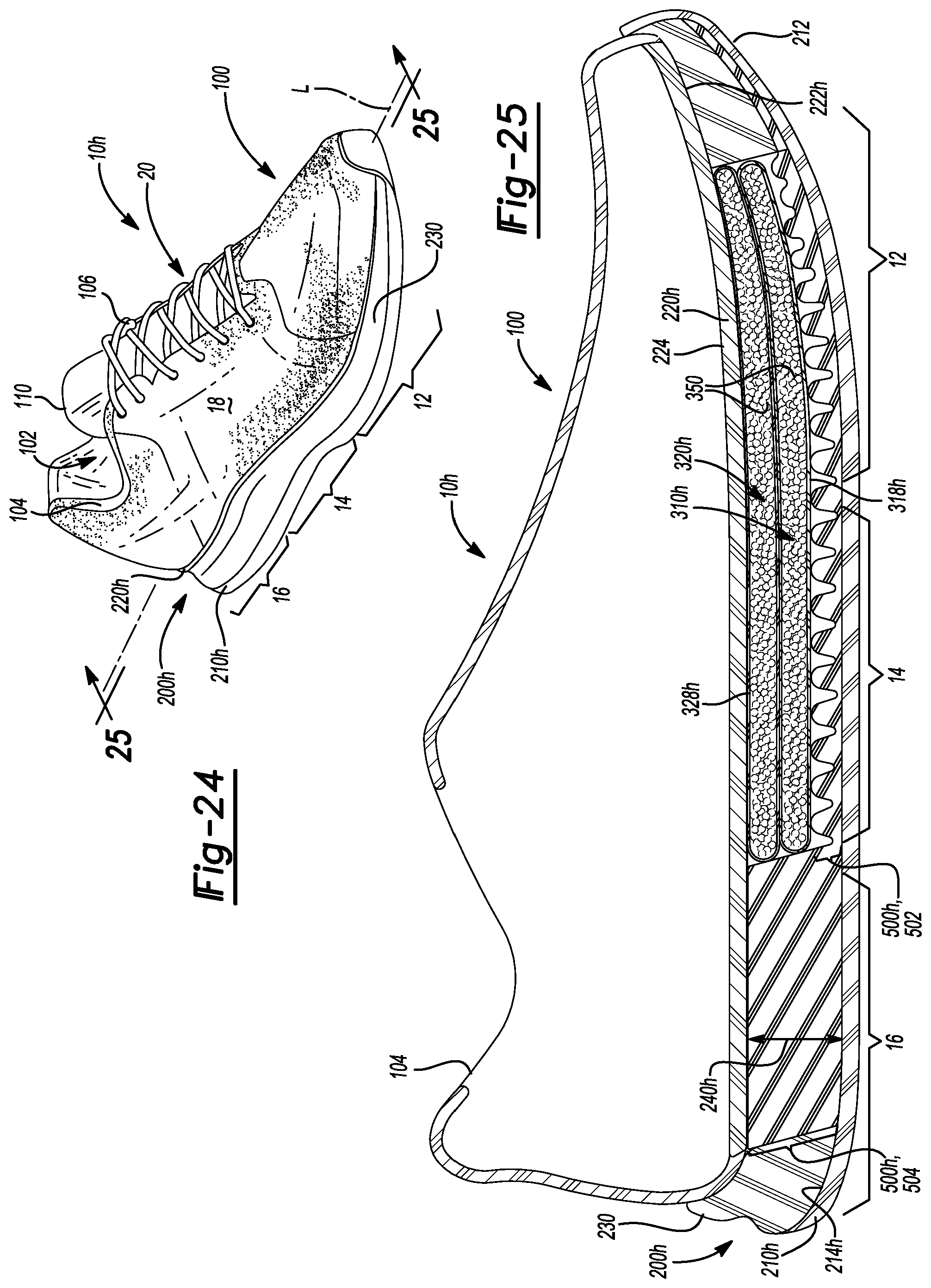 Patent US12137768 Figure 14 – Particulate foam stacked casings