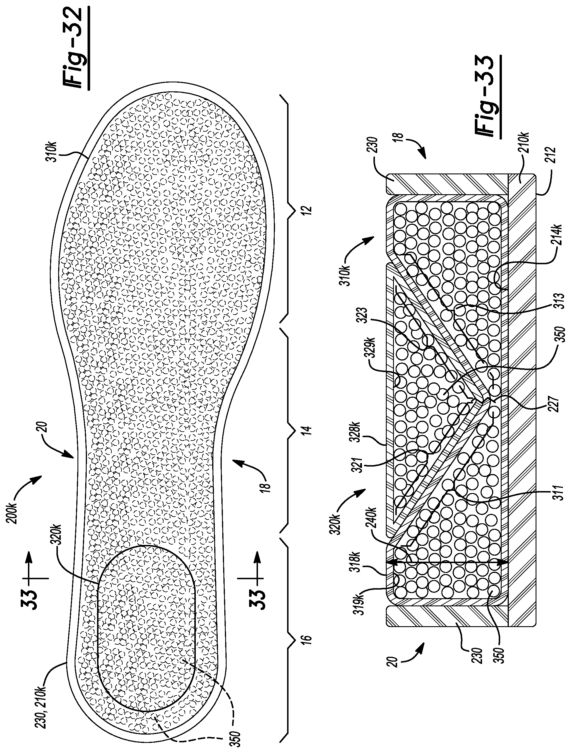 Patent US12137768 Figure 18 – Particulate foam stacked casings