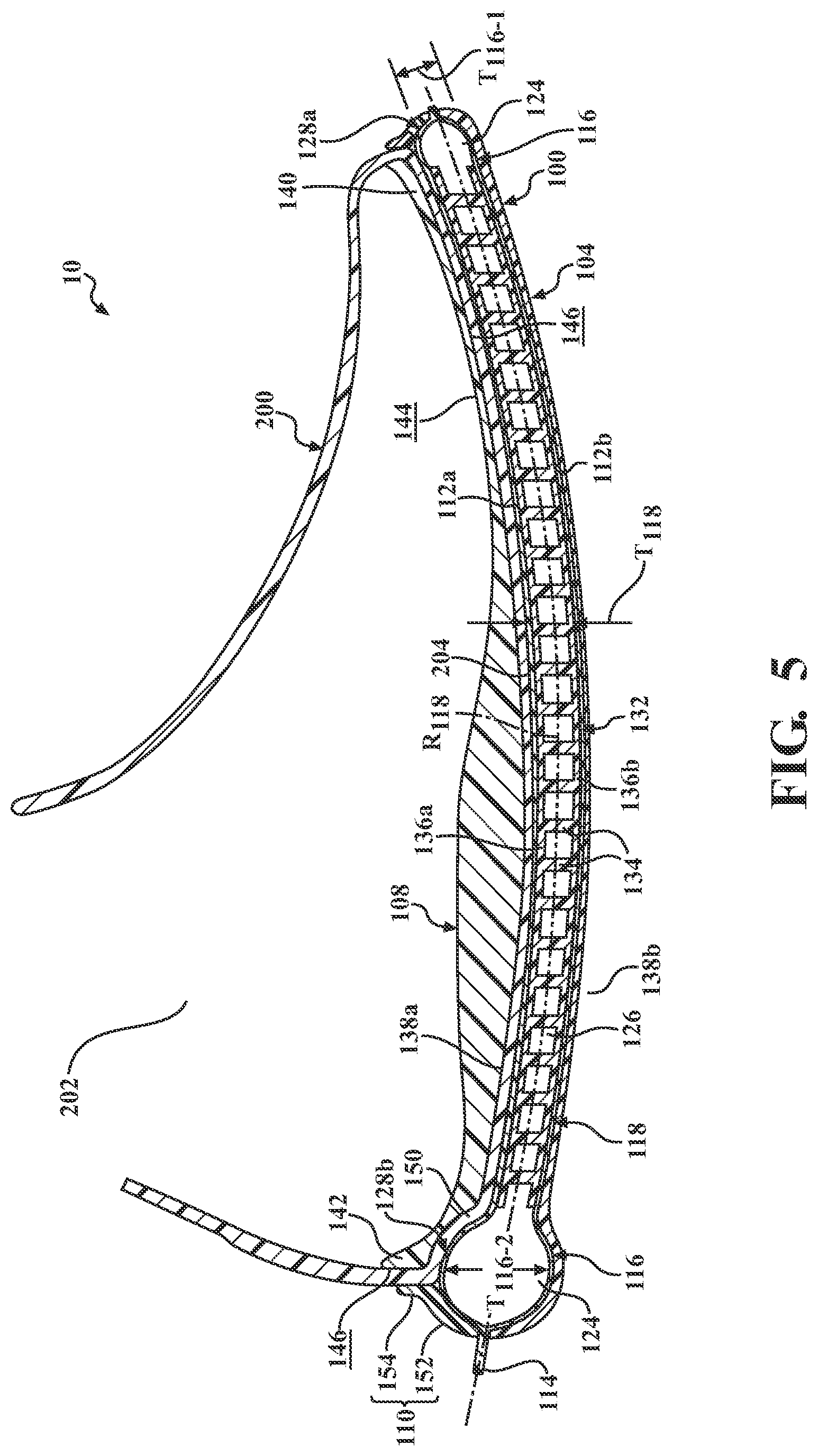 Patent US12137769 Figure 5 – Sole structure for article of footwear
