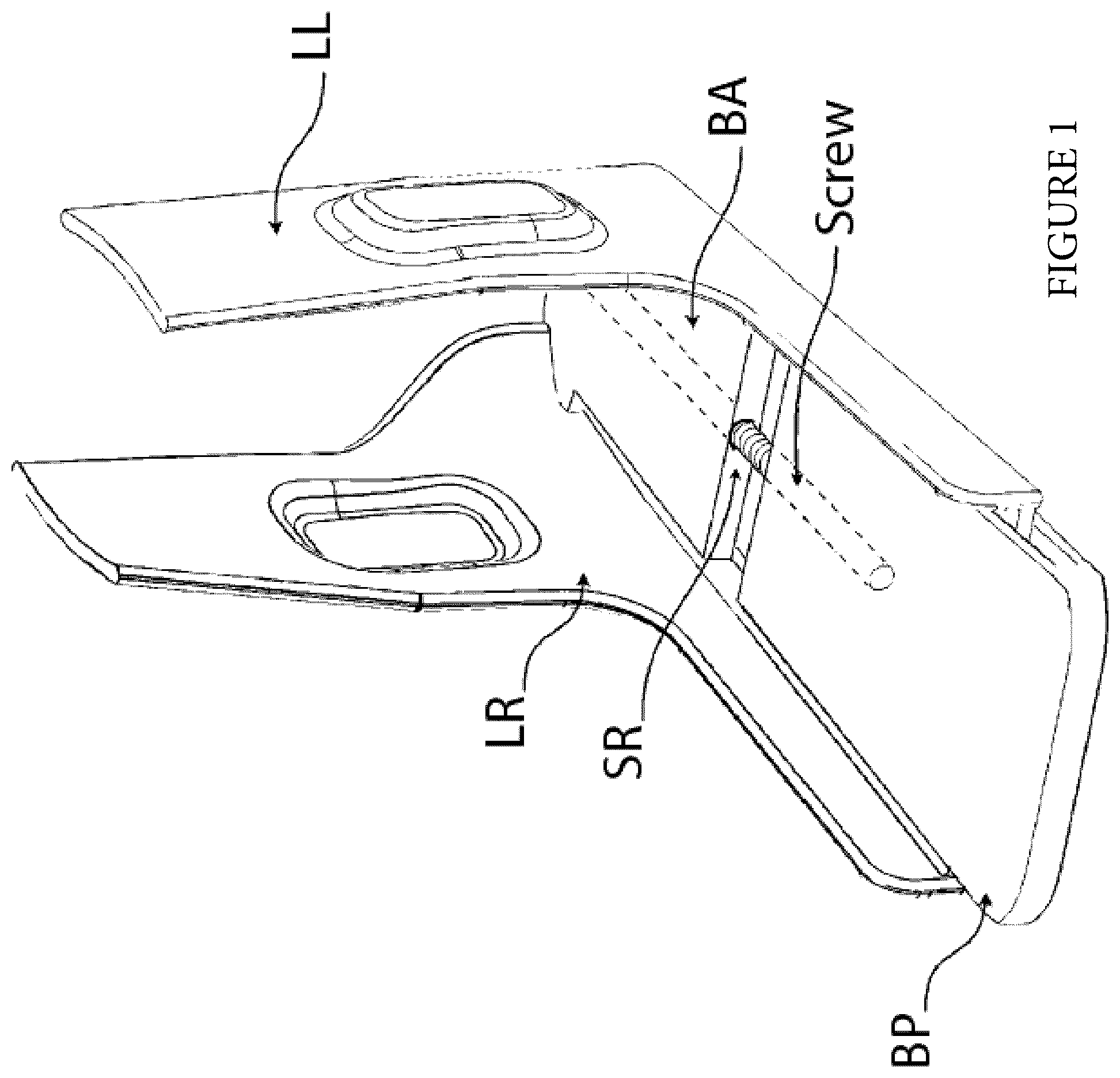 Patent US12137770 Figure 1 – Width-and length-adjustable boot