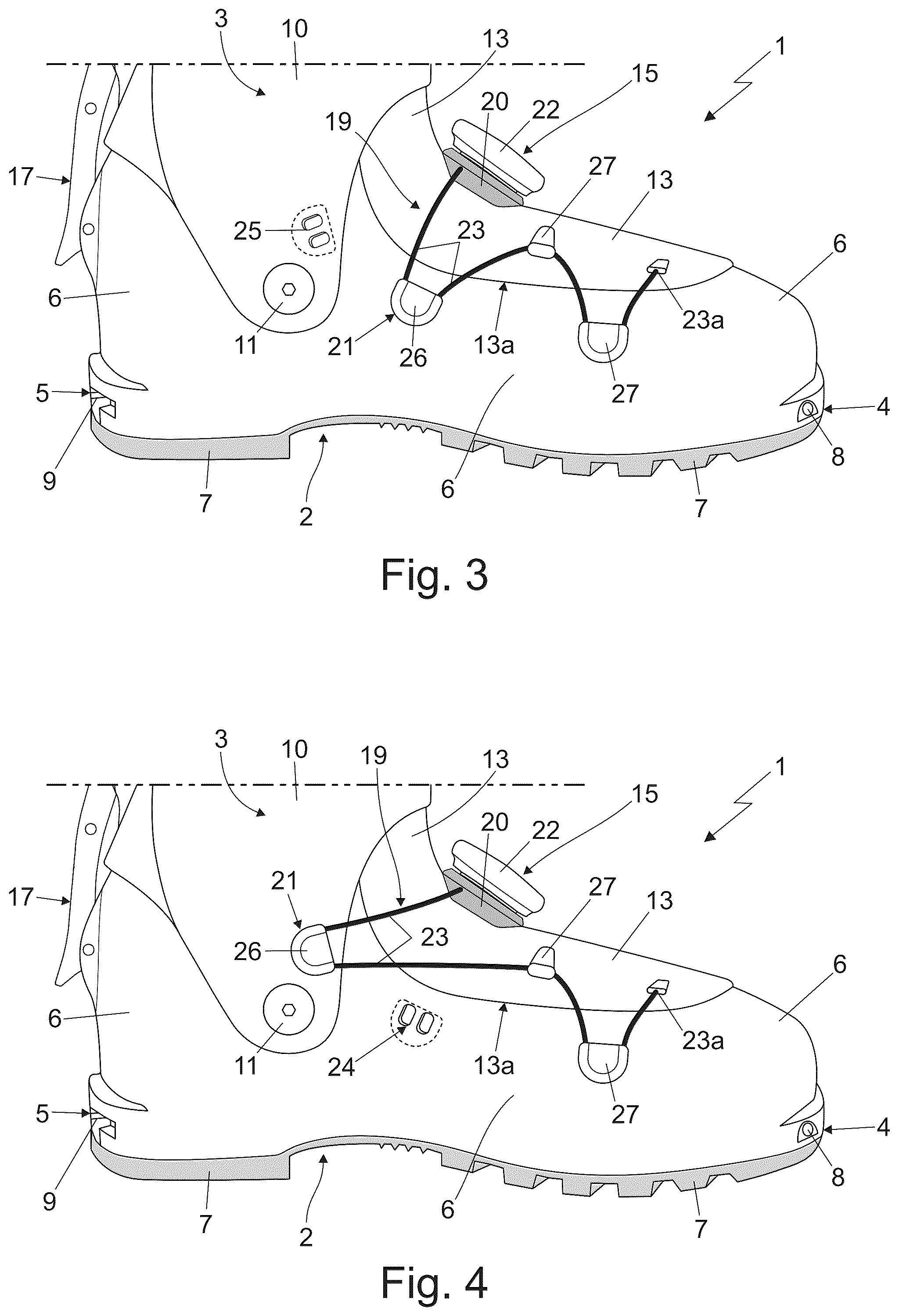 Patent US12137772 Figure 3 – Ski boot