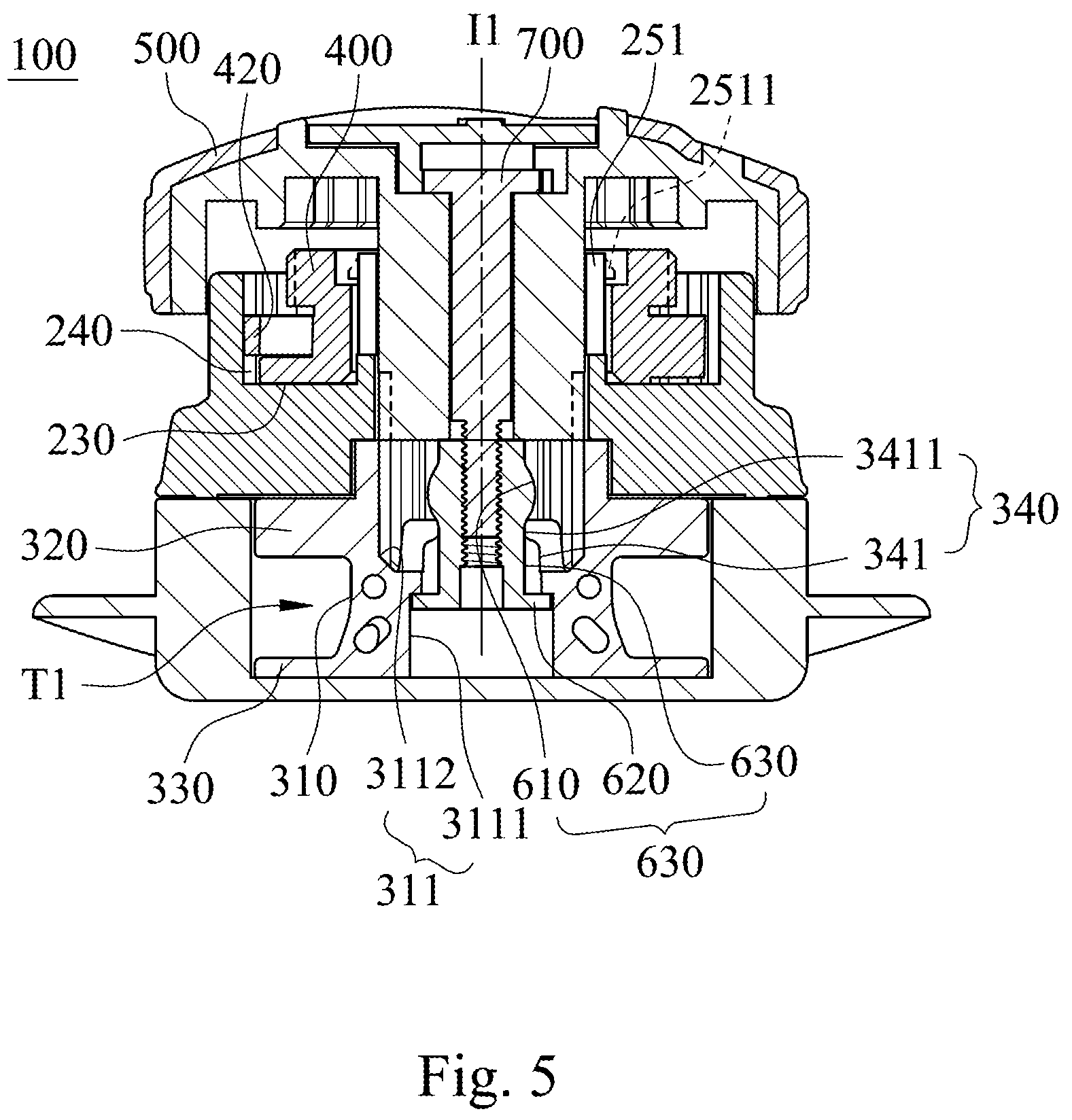 Patent US12137773 Figure 5 – Fastening device