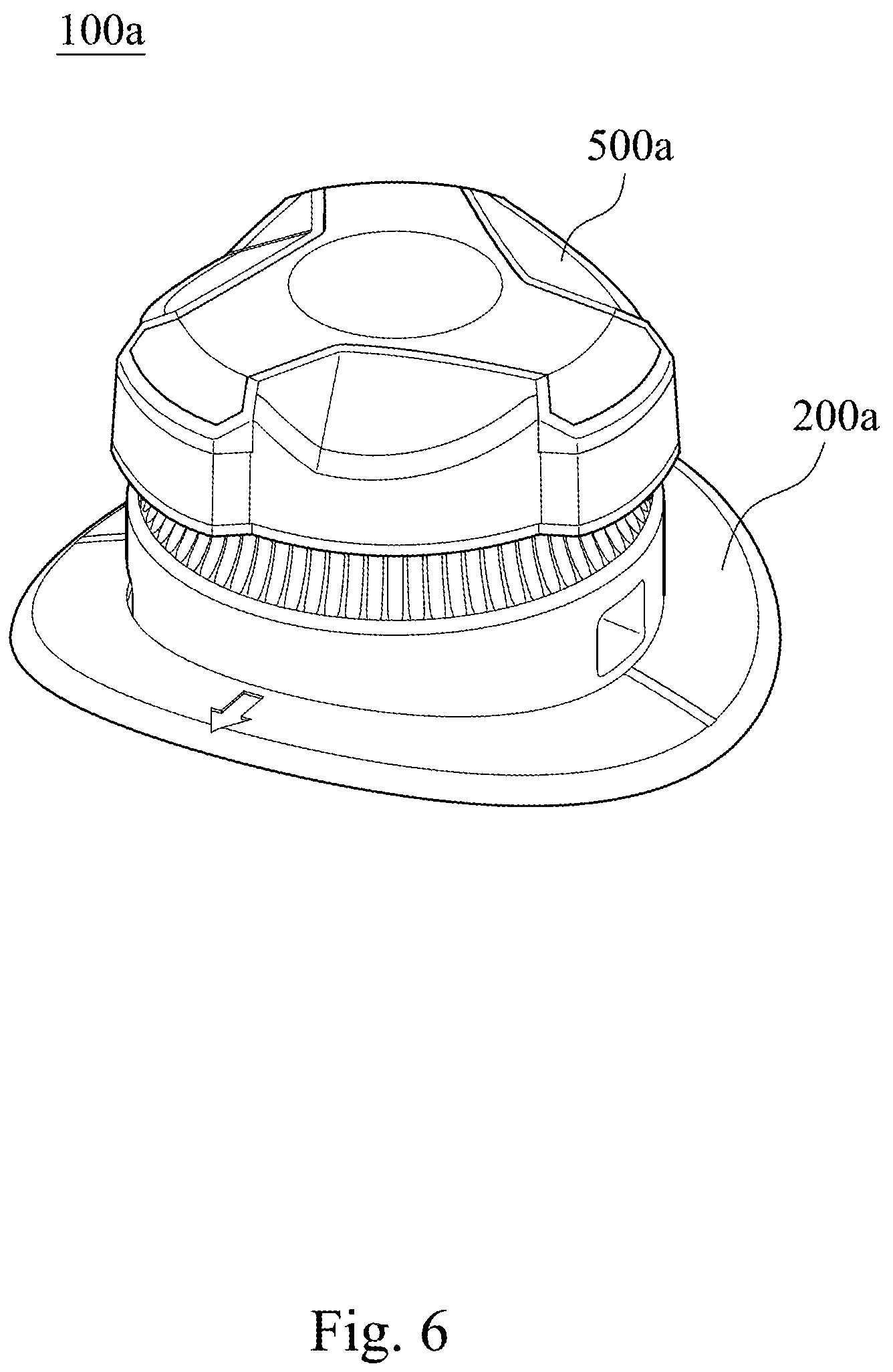 Patent US12137773 Figure 6 – Fastening device