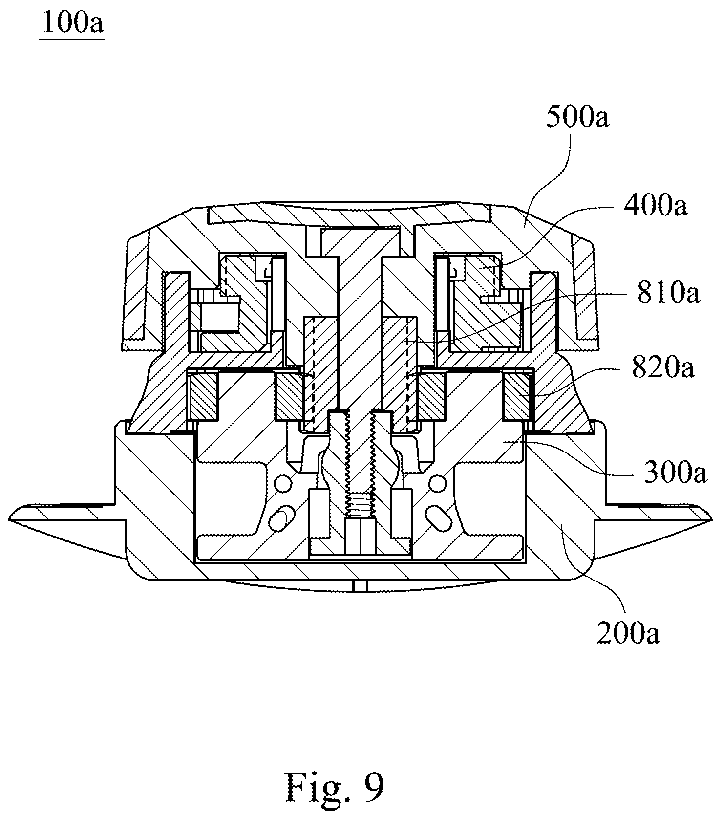Patent US12137773 Figure 9 – Fastening device