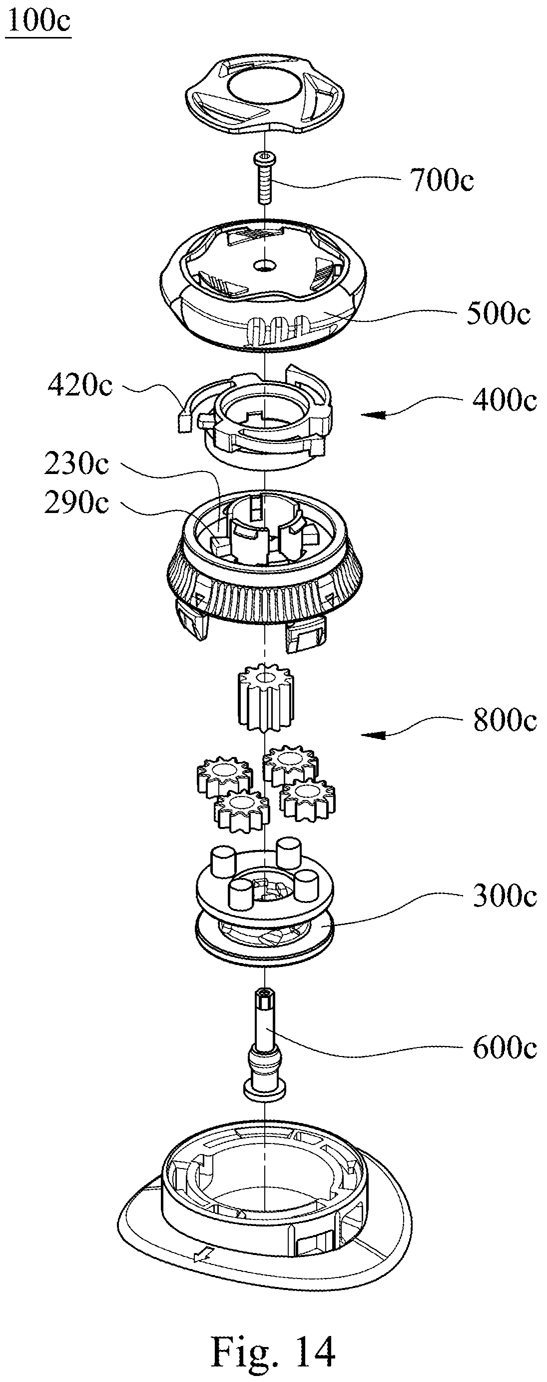 Patent US12137773 Figure 14 – Fastening device