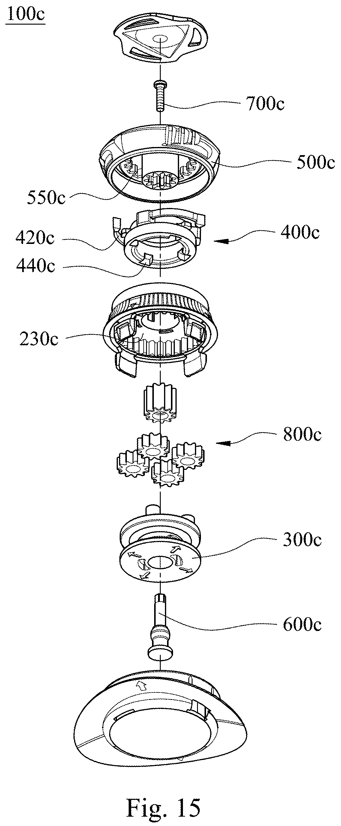 Patent US12137773 Figure 15 – Fastening device