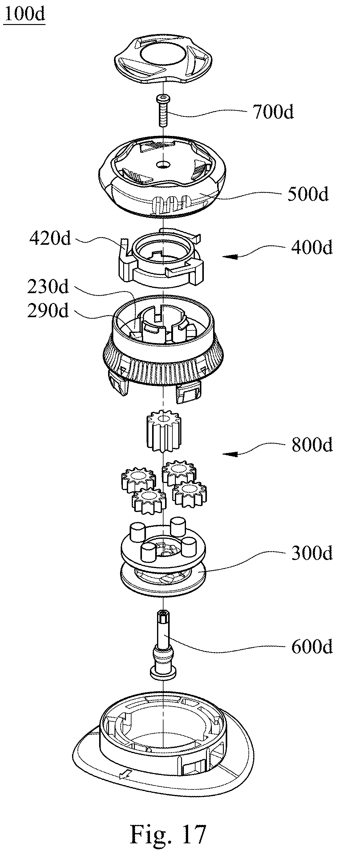 Patent US12137773 Figure 17 – Fastening device