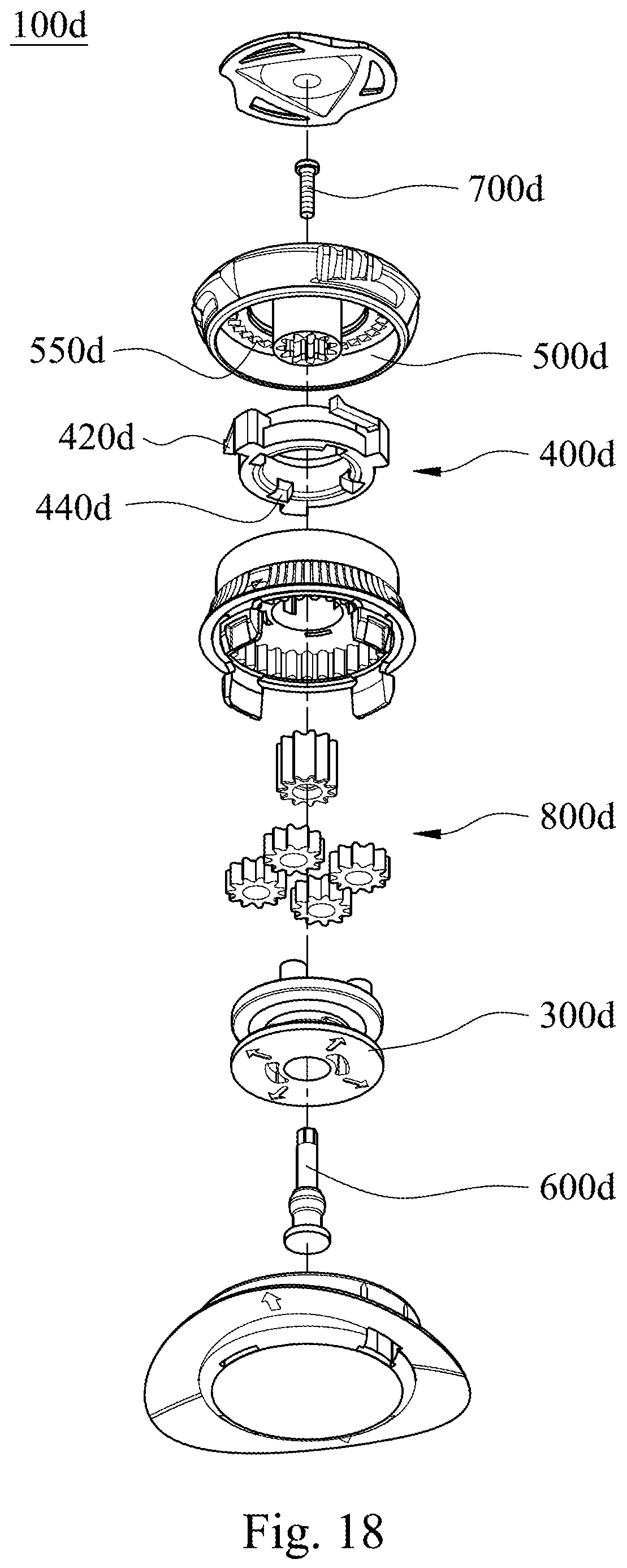 Patent US12137773 Figure 18 – Fastening device