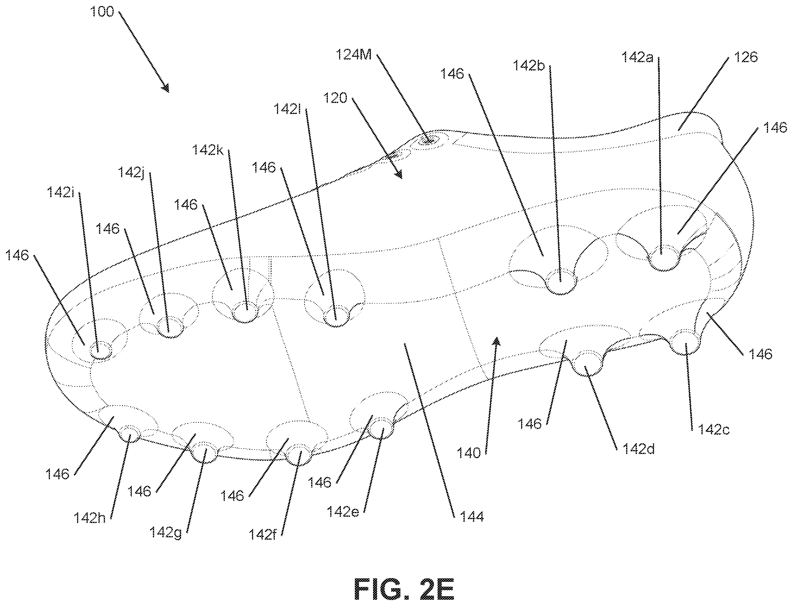 Patent US12137775 Figure 6 – Sole structures and articles of footwear having separate outsole and midsole components