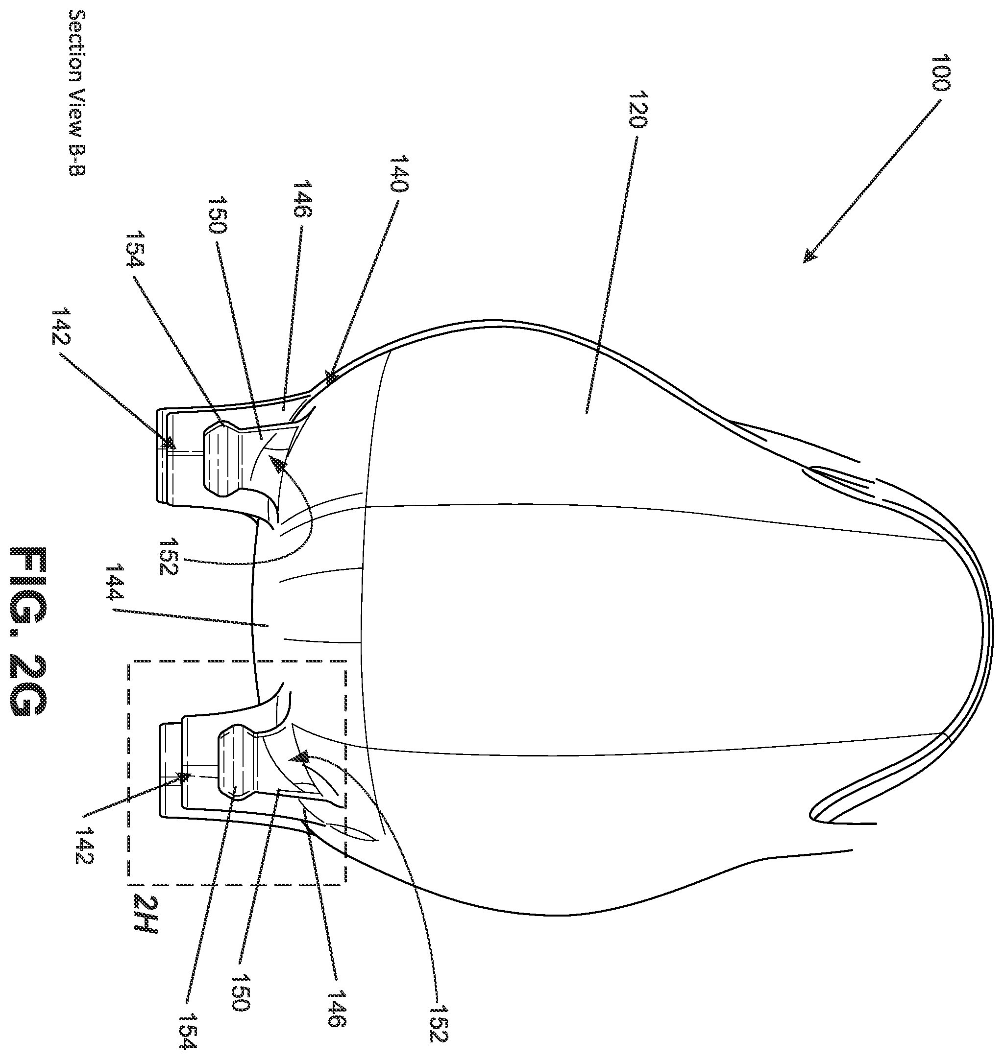 Patent US12137775 Figure 8 – Sole structures and articles of footwear having separate outsole and midsole components