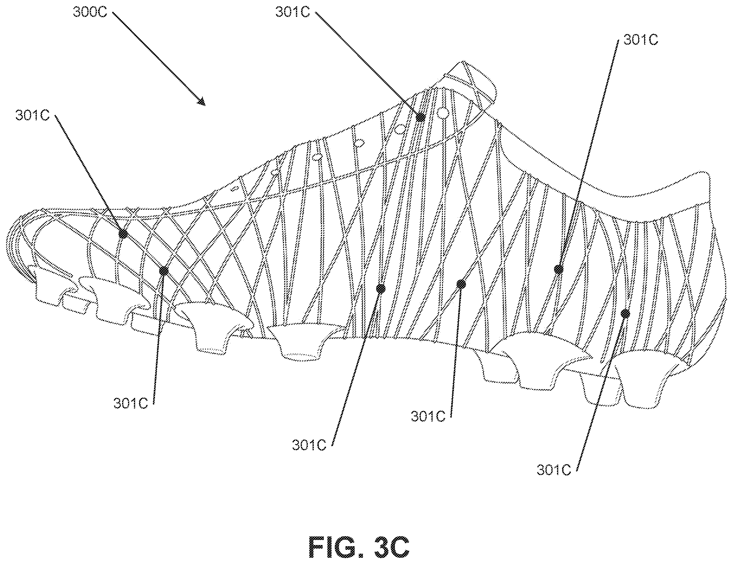 Patent US12137775 Figure 12 – Sole structures and articles of footwear having separate outsole and midsole components