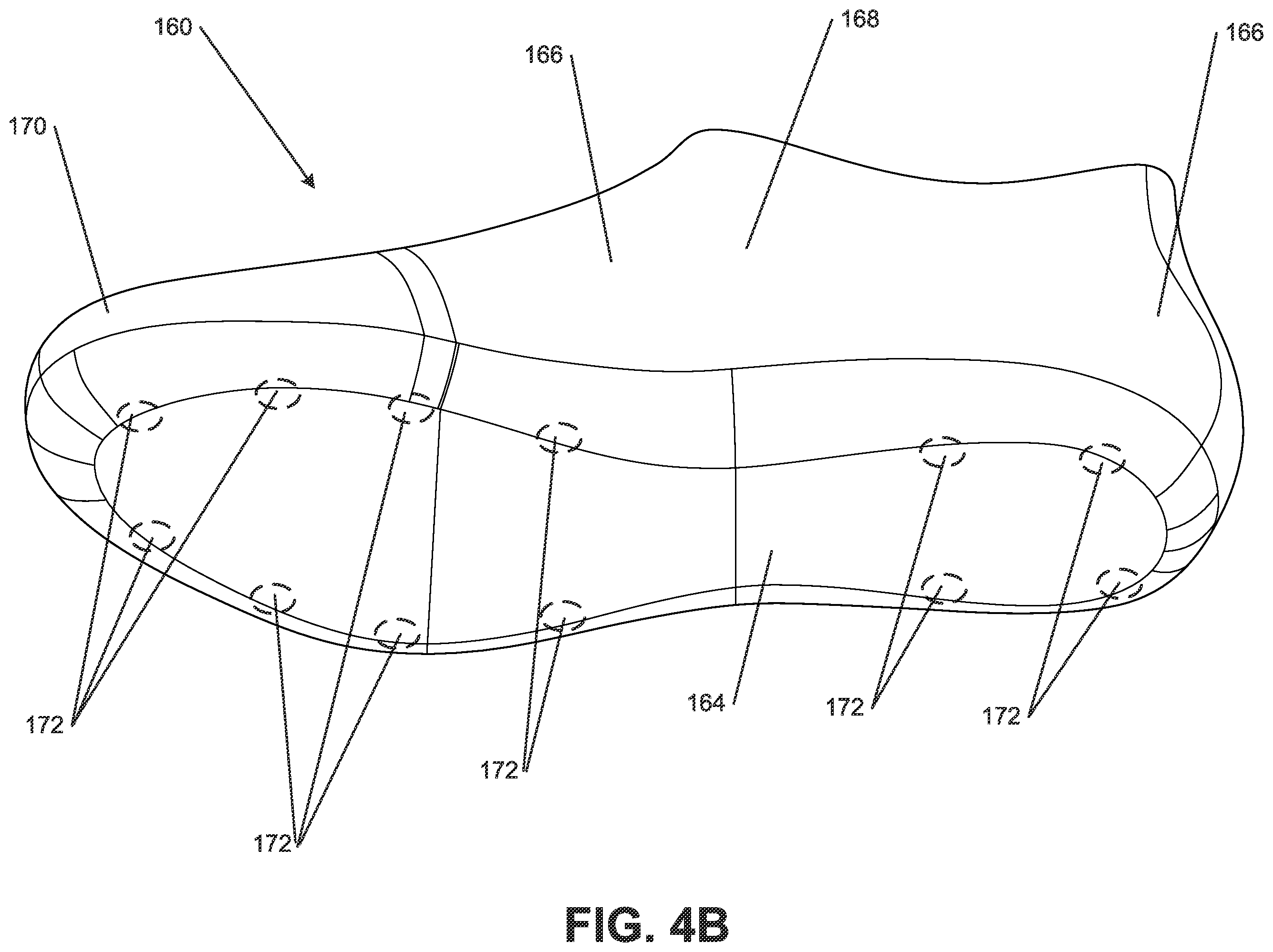 Patent US12137775 Figure 14 – Sole structures and articles of footwear having separate outsole and midsole components