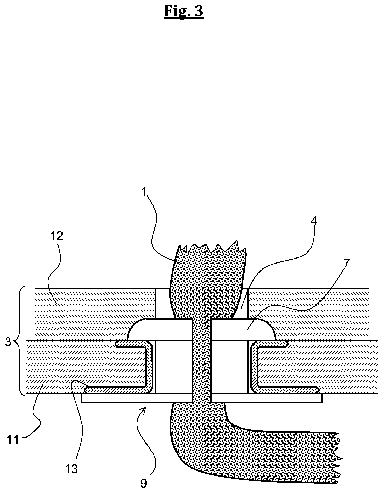 Patent US12137776 Figure 3 – Shoe equipped with a shoelace