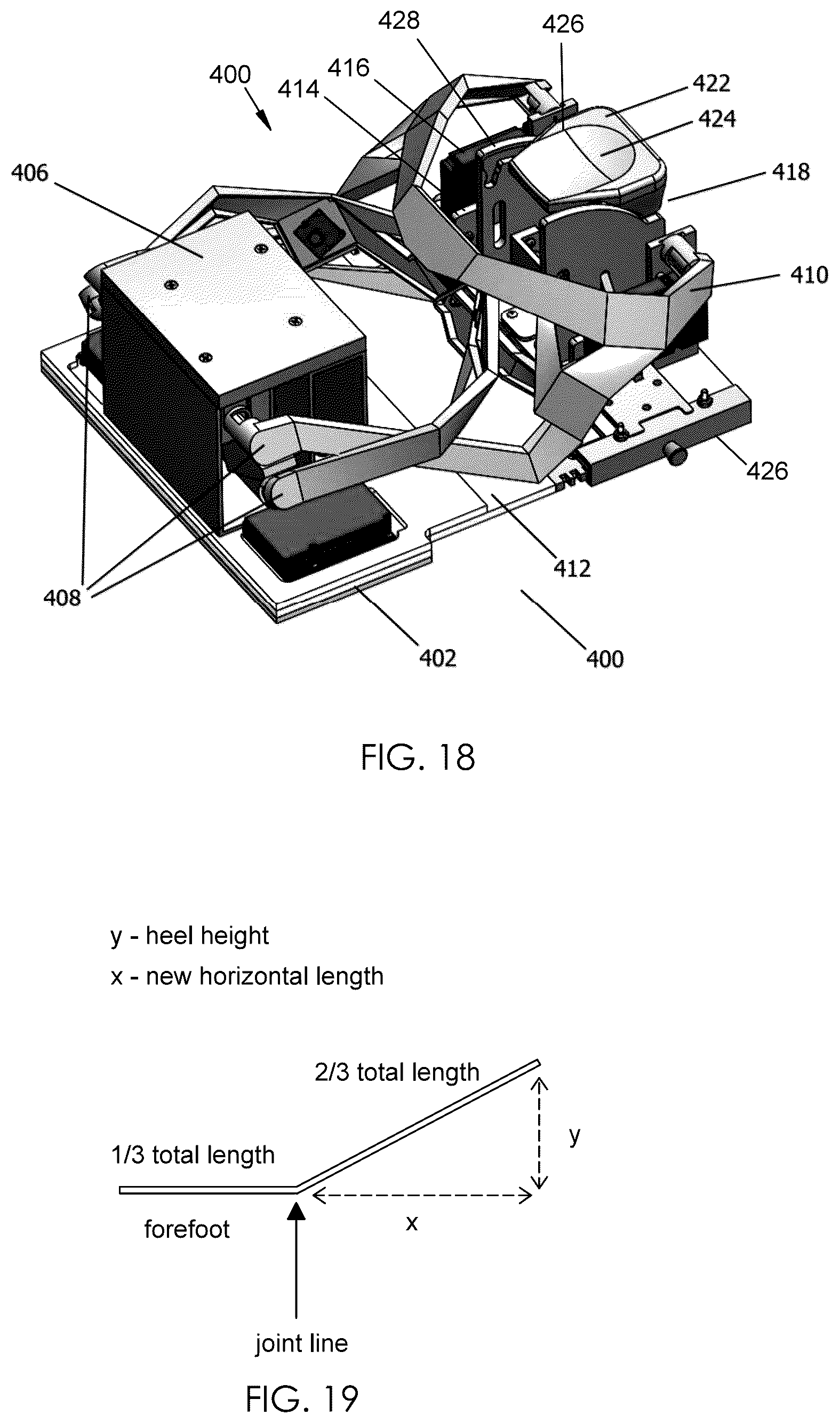 Patent US12137777 Figure 6 – Three-dimensional inclined foot scanner