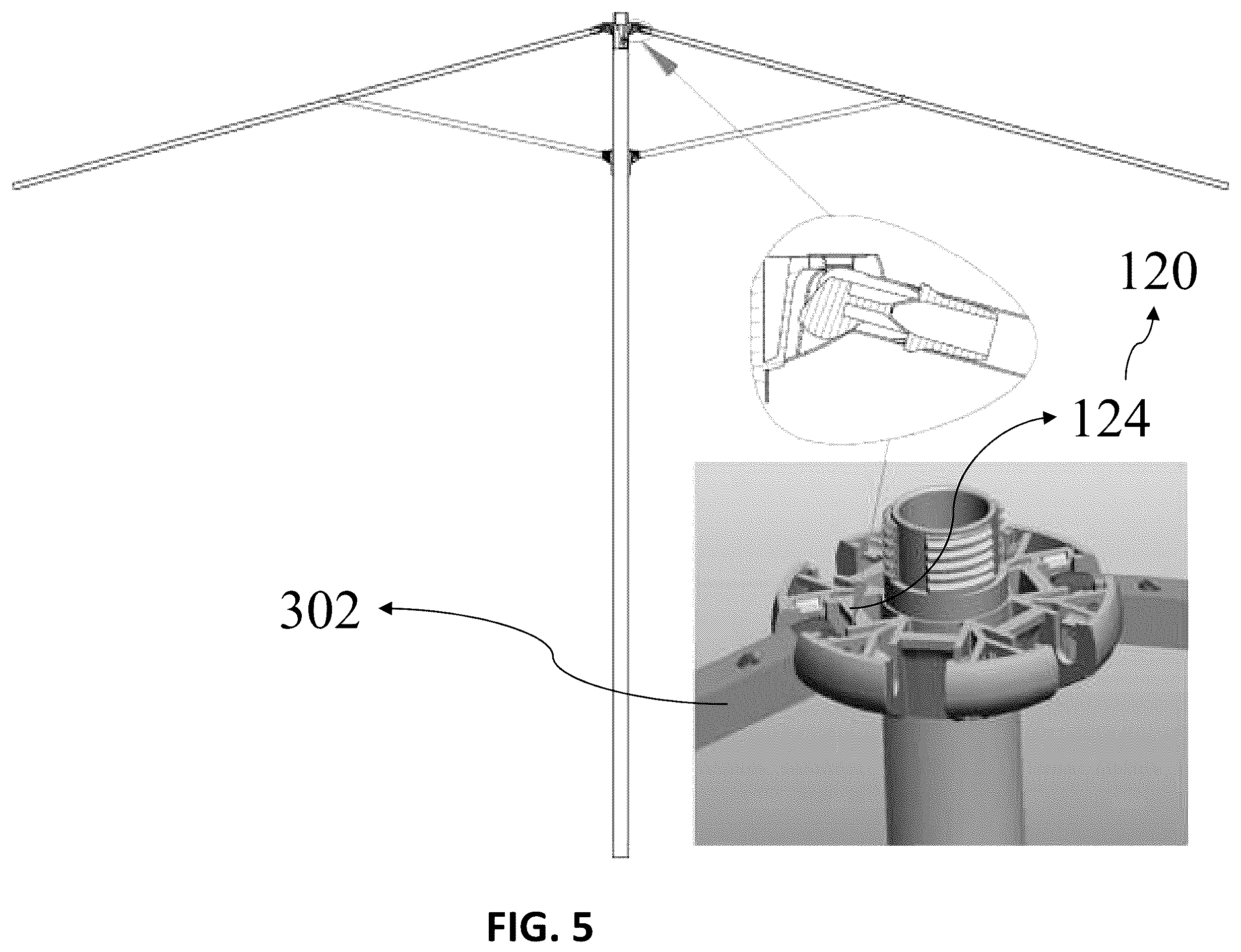 Patent US12137779 Figure 5 – 3-in-1 connector system for shading structure