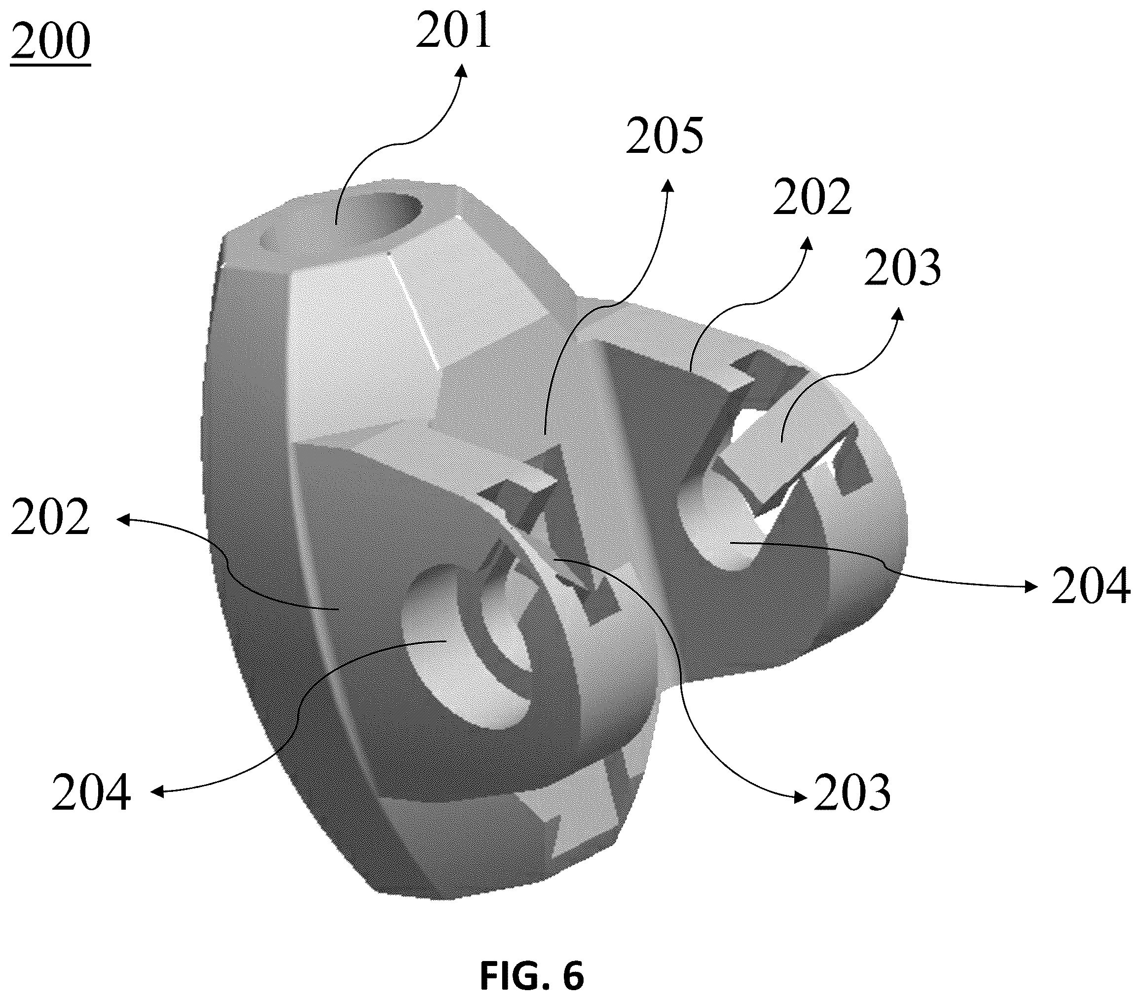 Patent US12137779 Figure 6 – 3-in-1 connector system for shading structure