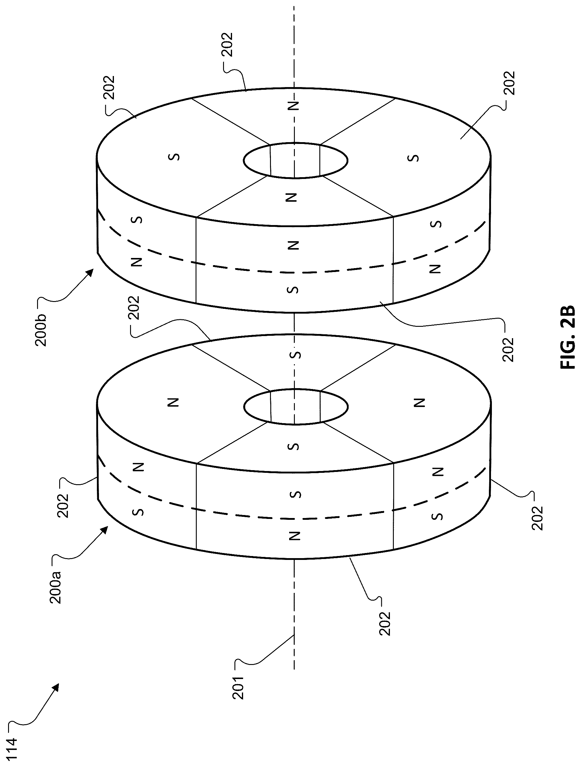 Patent US12137780 Figure 6 – Cases with multipole magnet hinges