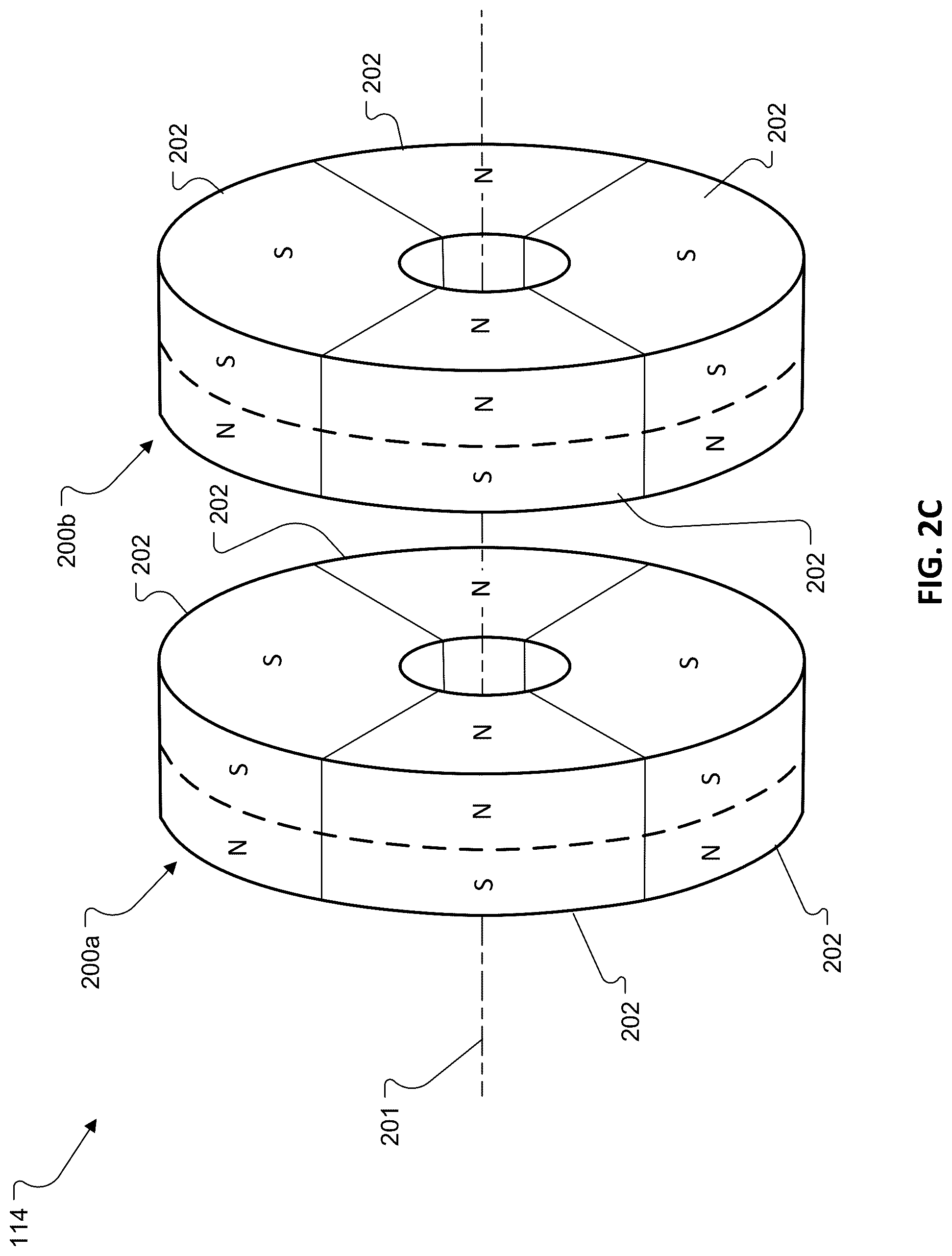 Patent US12137780 Figure 7 – Cases with multipole magnet hinges